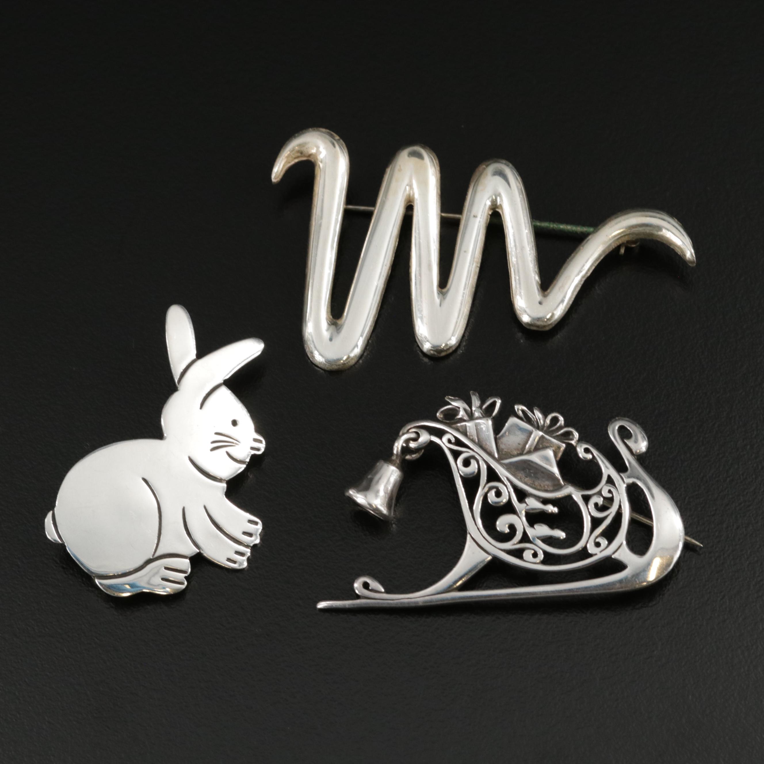 Vintage Sterling Silver Jewelry Selection