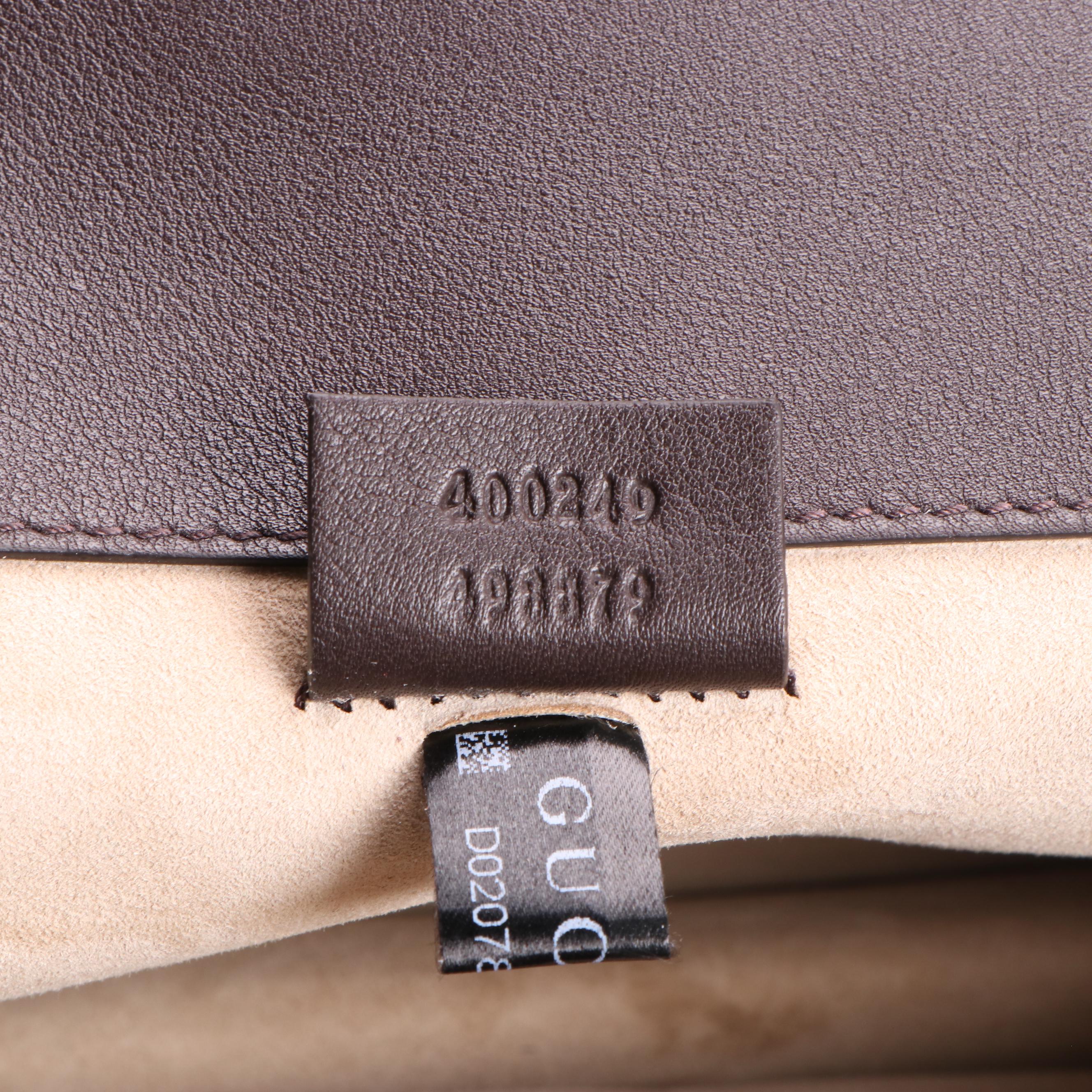 Gucci Embellished Dionysus Bag in GG Supreme Canvas and Python