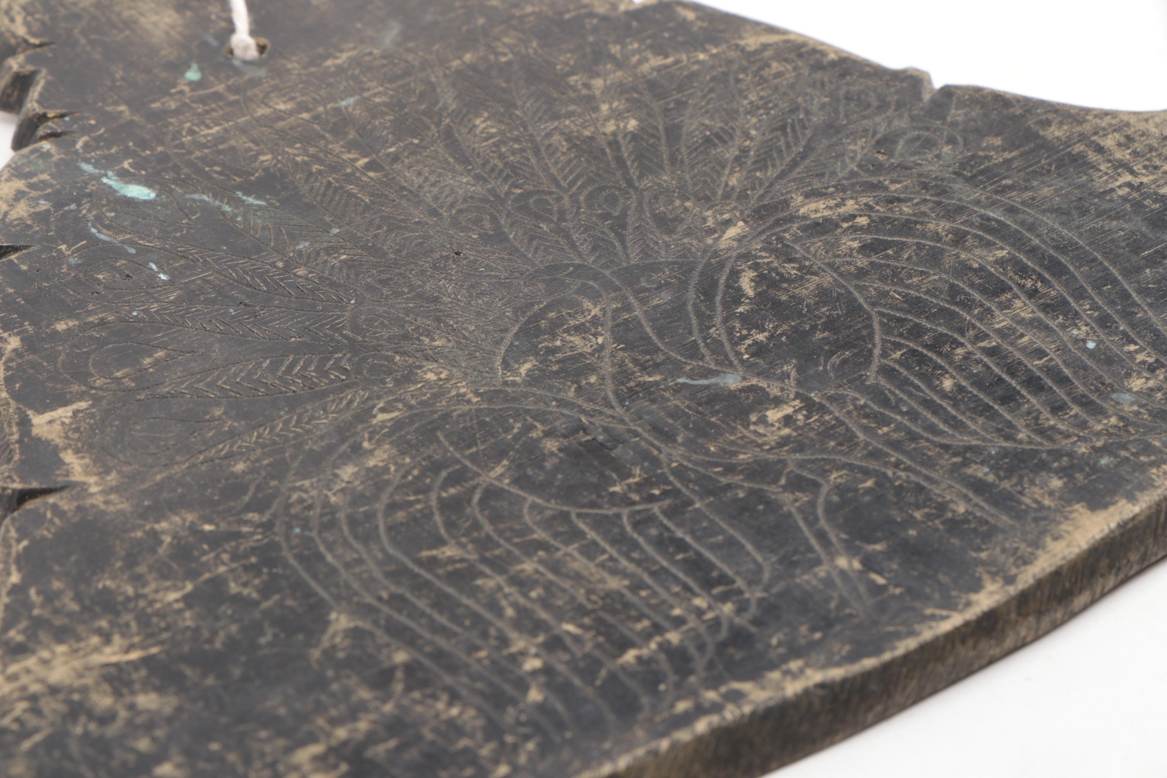 Burmese Kyeezee Spinning Gongs with Peacock Motif