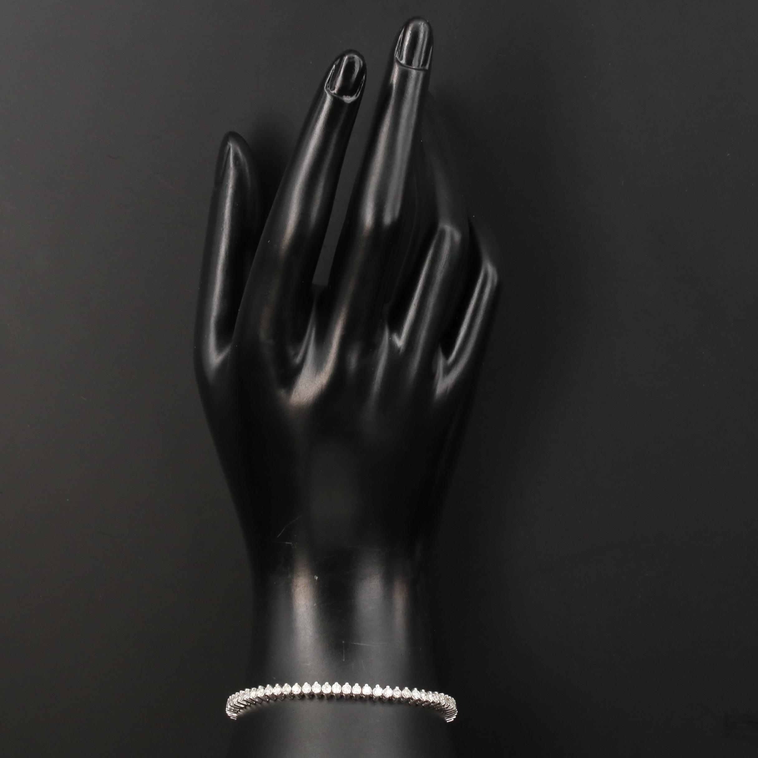 14K Gold 3.19 CTW Diamond Bracelet