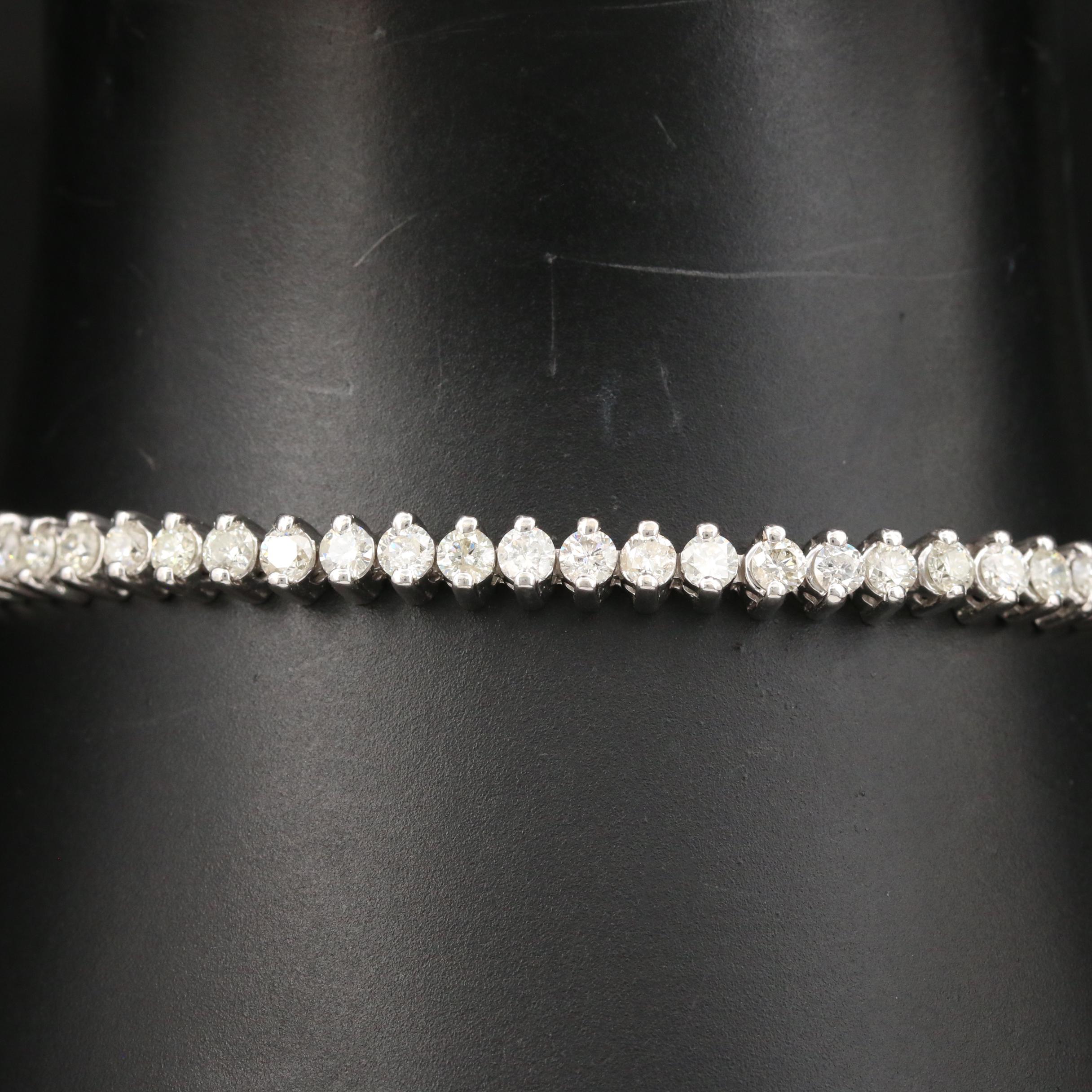 14K Gold 3.19 CTW Diamond Bracelet