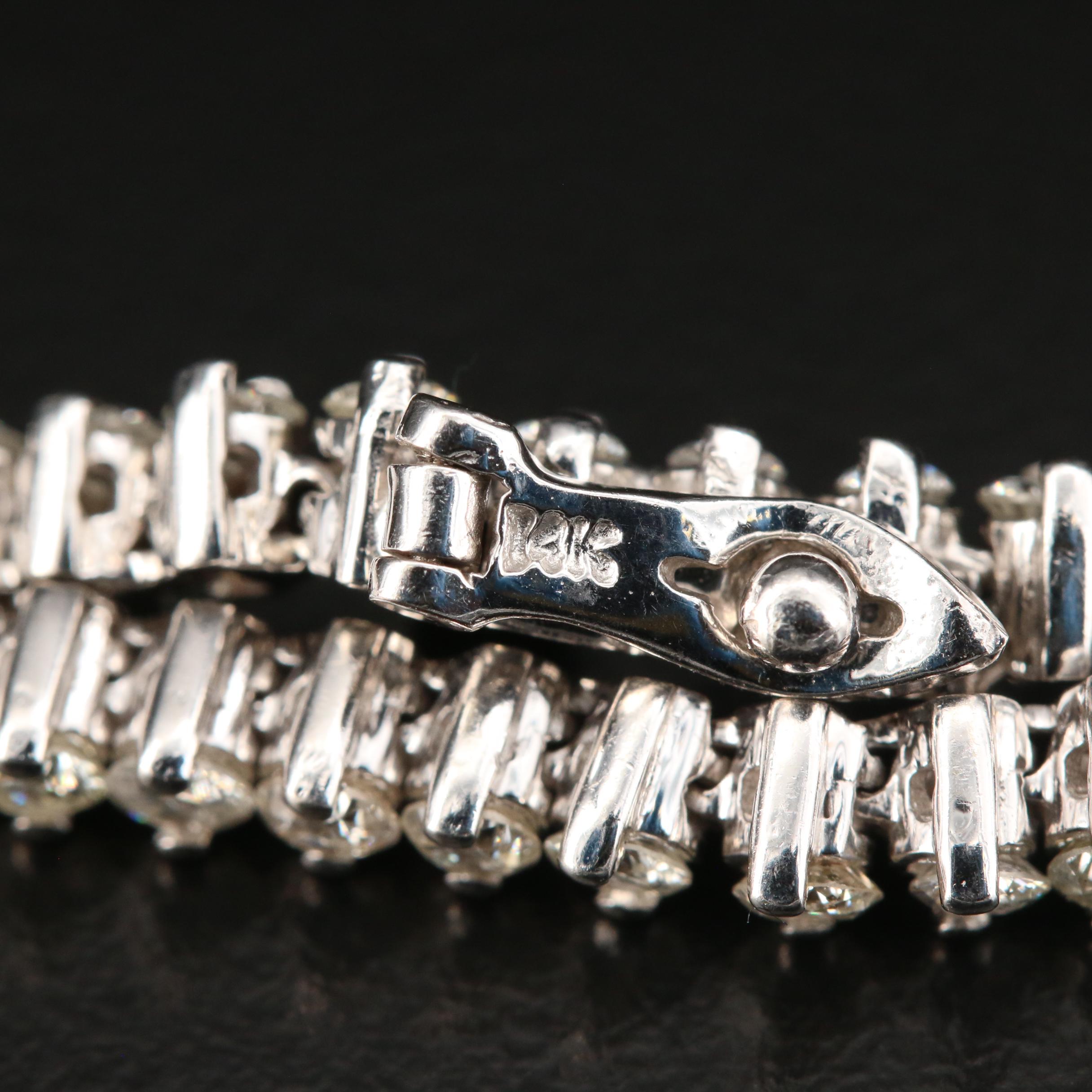 14K Gold 3.19 CTW Diamond Bracelet