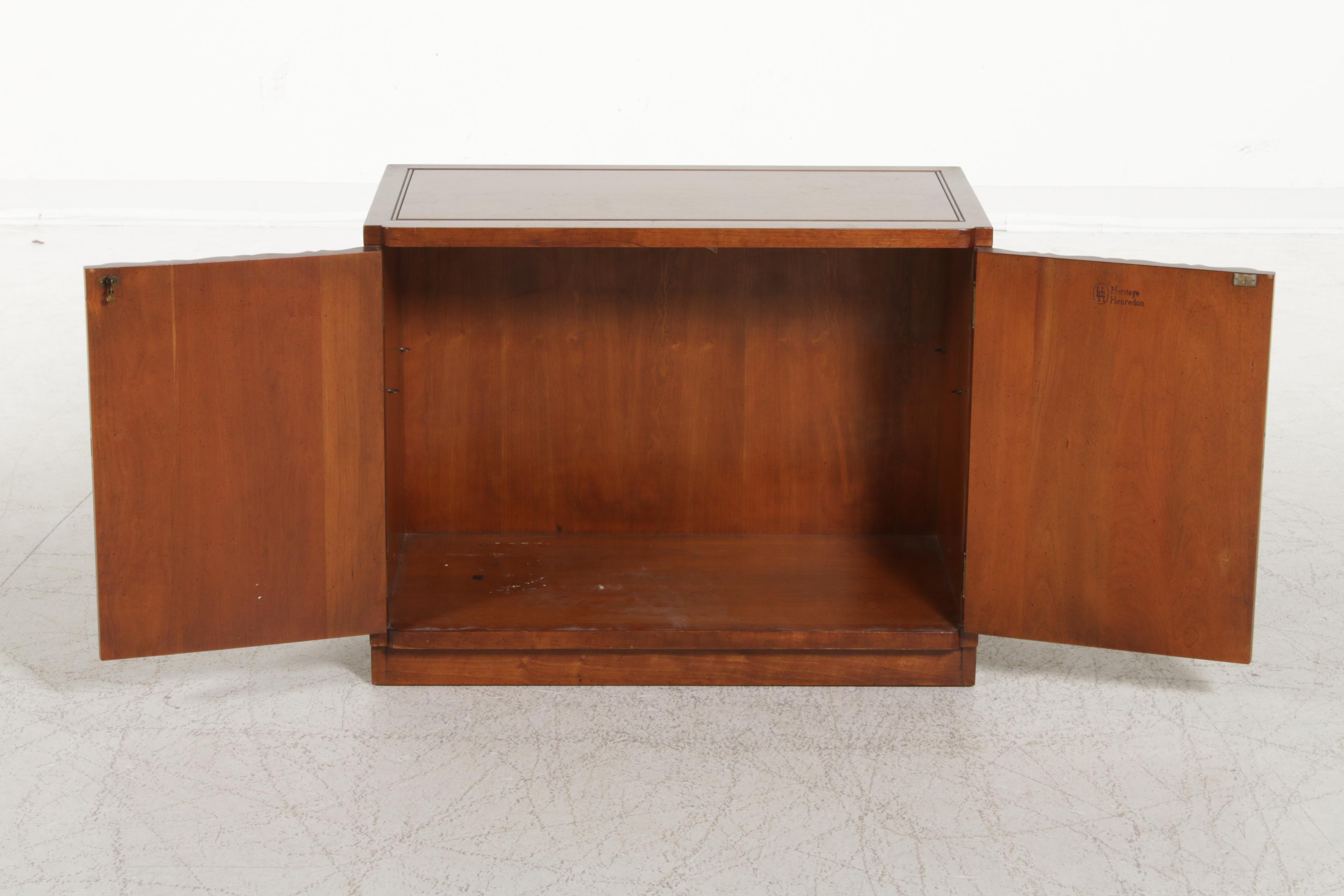 Heritage Henredon Maple Veneer Side Cabinet