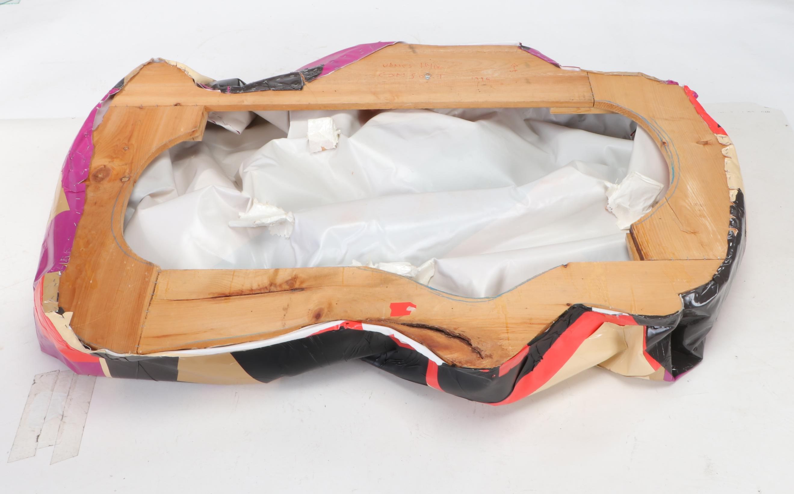 James Hyde Monumental Vinyl Wall Sculpture "Consort" with Monograph, circa 1996