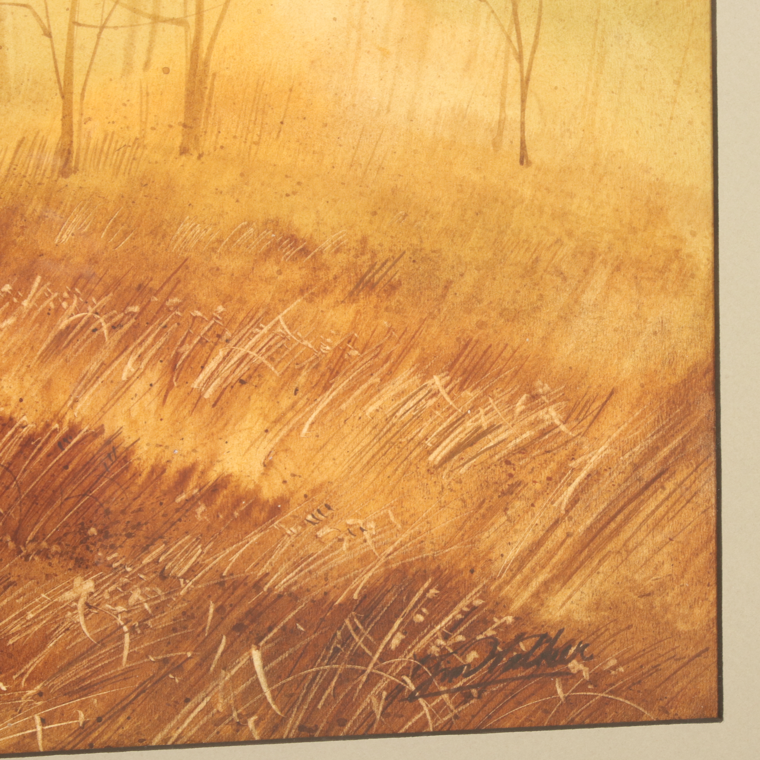 Jim Walker Watercolor Painting "Misty Glenn"