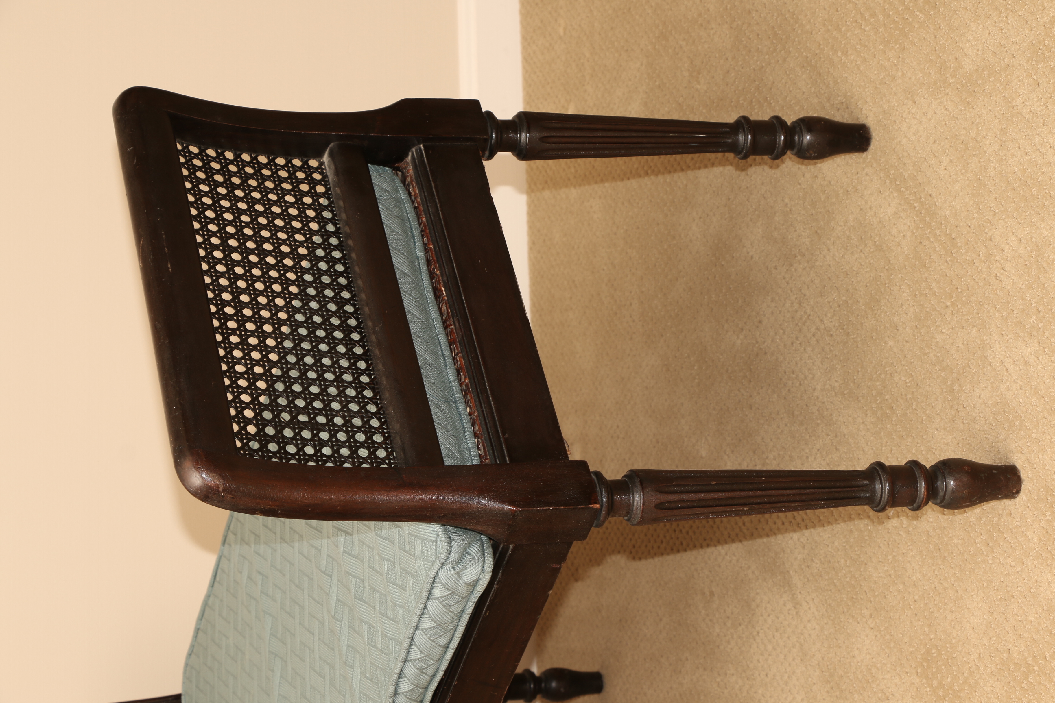 H.Z.M & Co Wood and Wicker Bed Bench