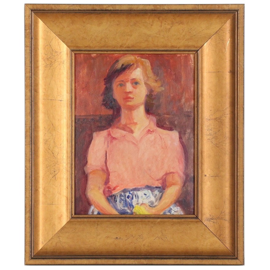 L.S. Muir Portrait Oil Painting, 1946