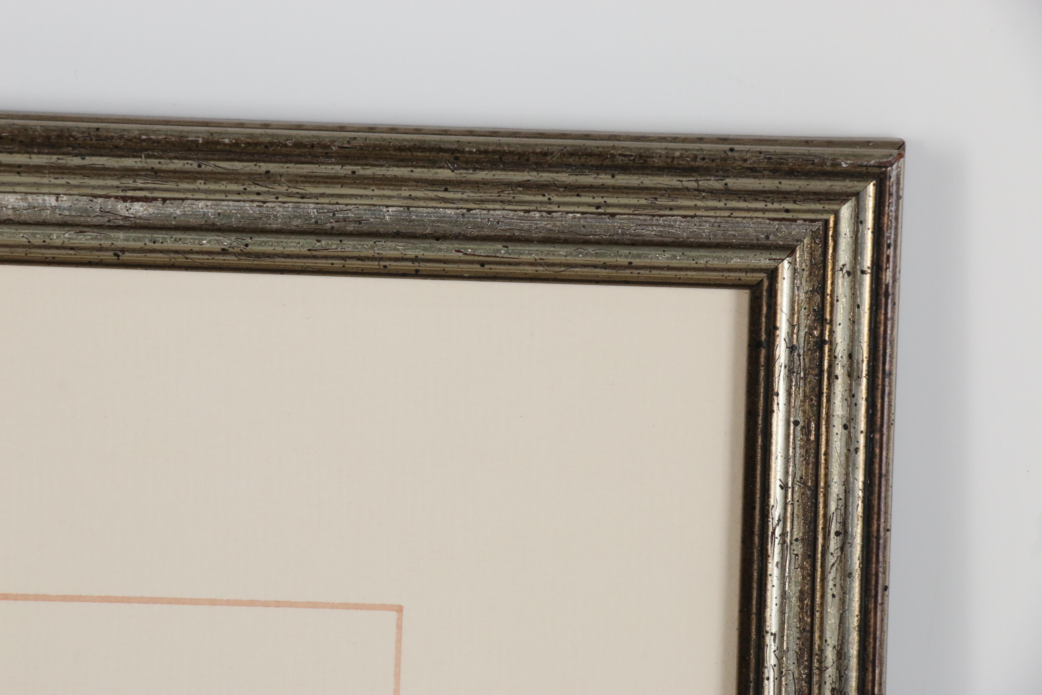 Brian Irving Embellished Watercolor of a Man, Late 20th Century