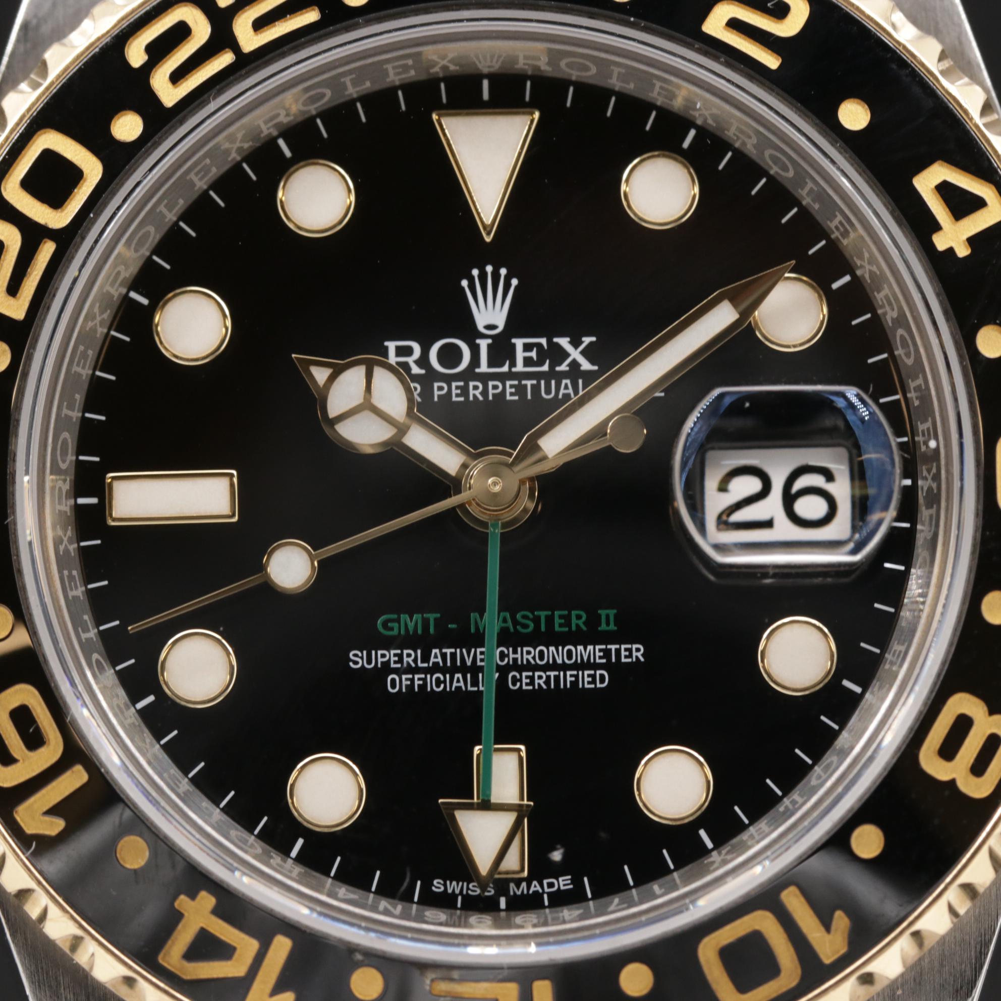 Rolex GMT Master II 18K Gold, Stainless Steel and Ceramic Automatic Watch