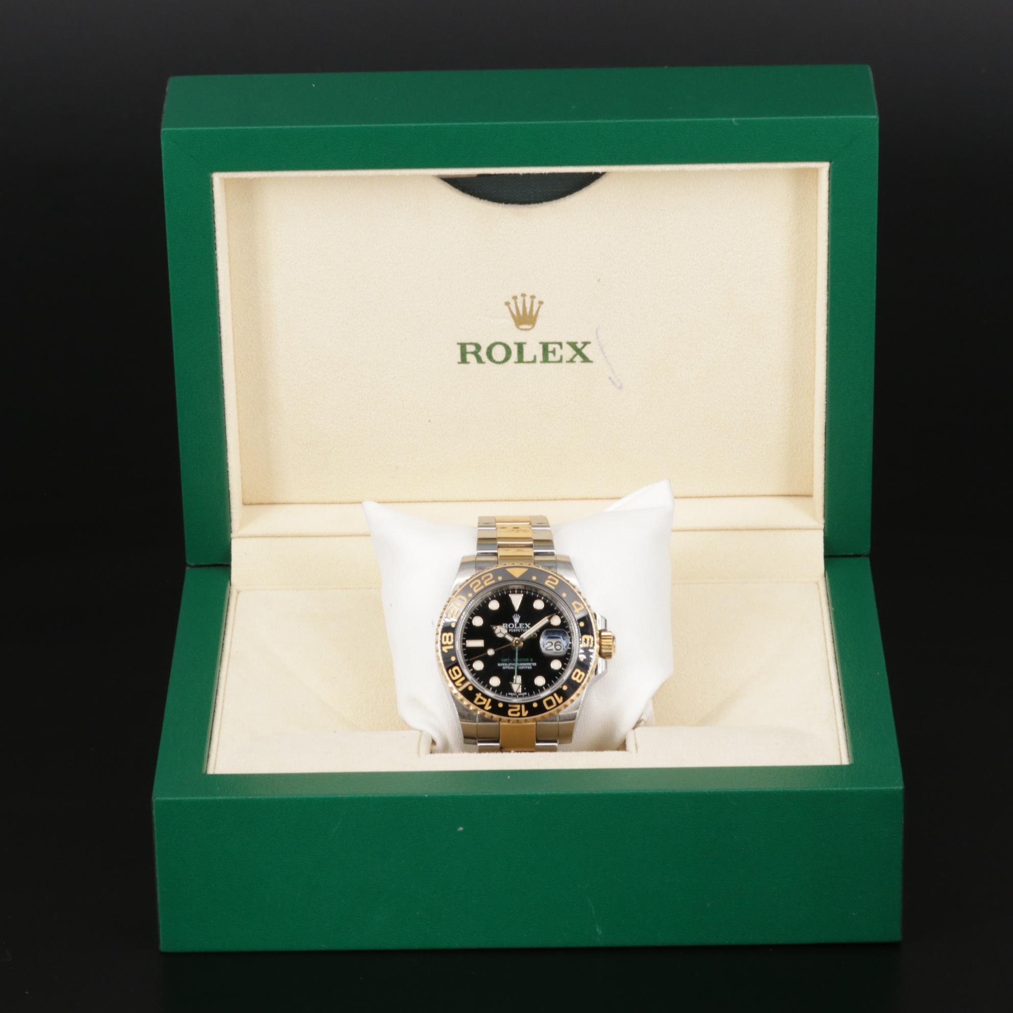 Rolex GMT Master II 18K Gold, Stainless Steel and Ceramic Automatic Watch