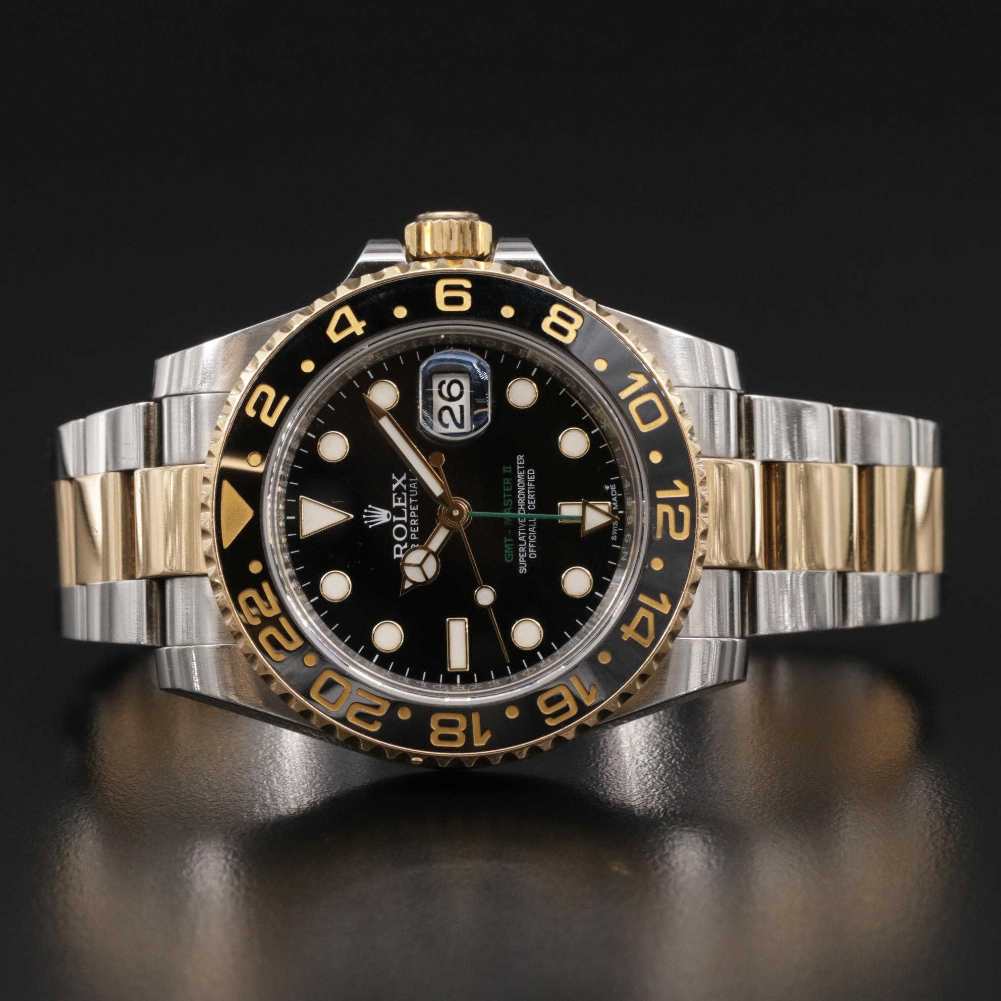 Rolex GMT Master II 18K Gold, Stainless Steel and Ceramic Automatic Watch