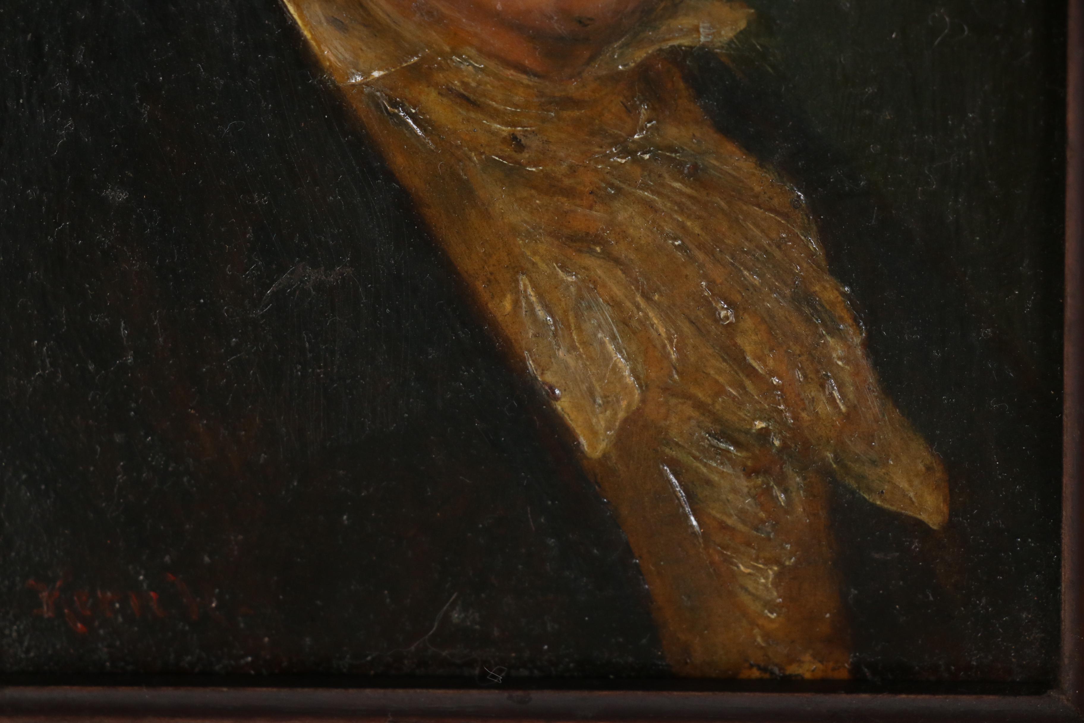 Oil Painting Beethoven Portrait in the Manner of Hermann Kern after Karl Jäger