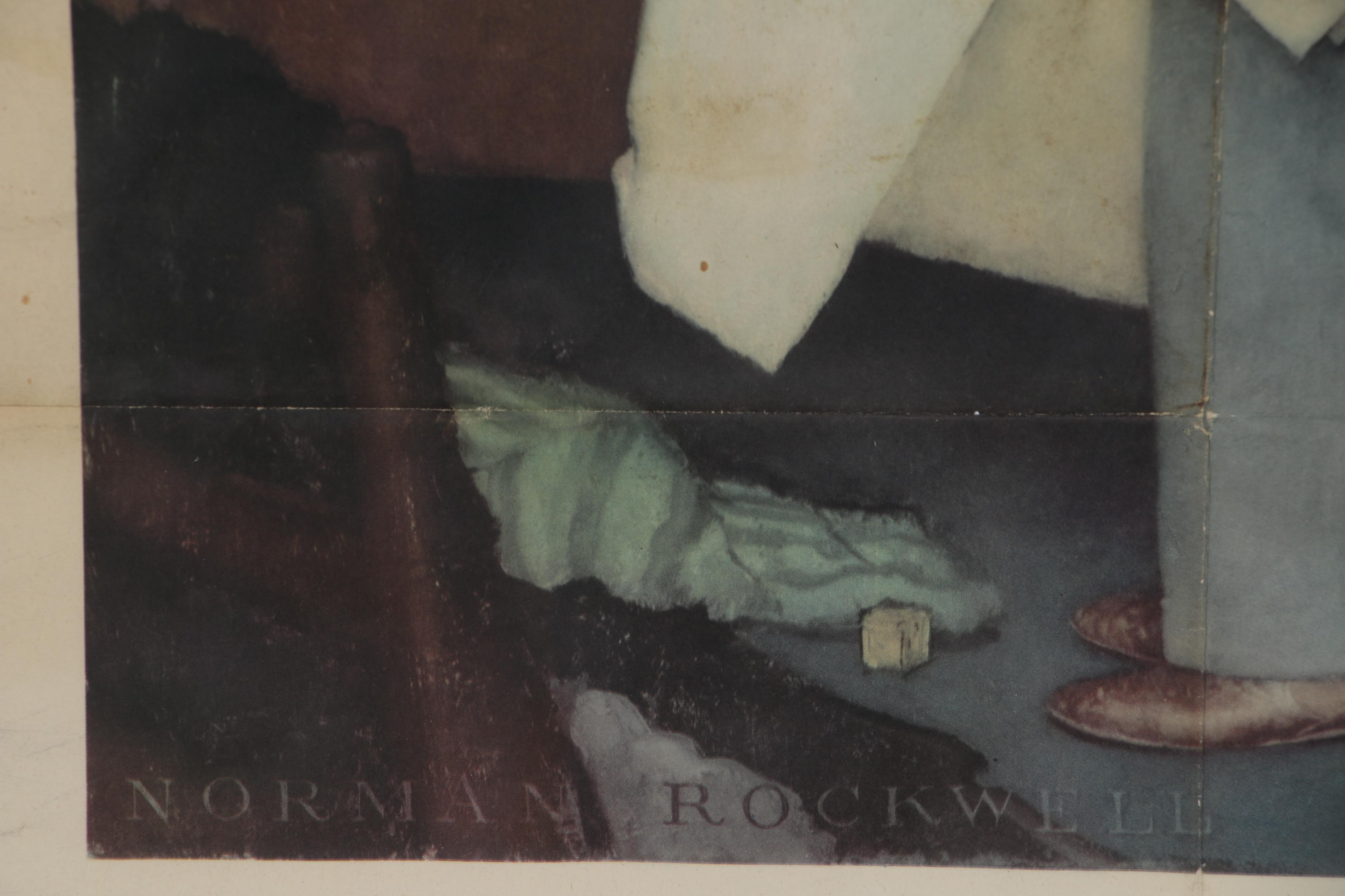 Designed by Norman Rockewell Poster "Freedom from Fear", 1943