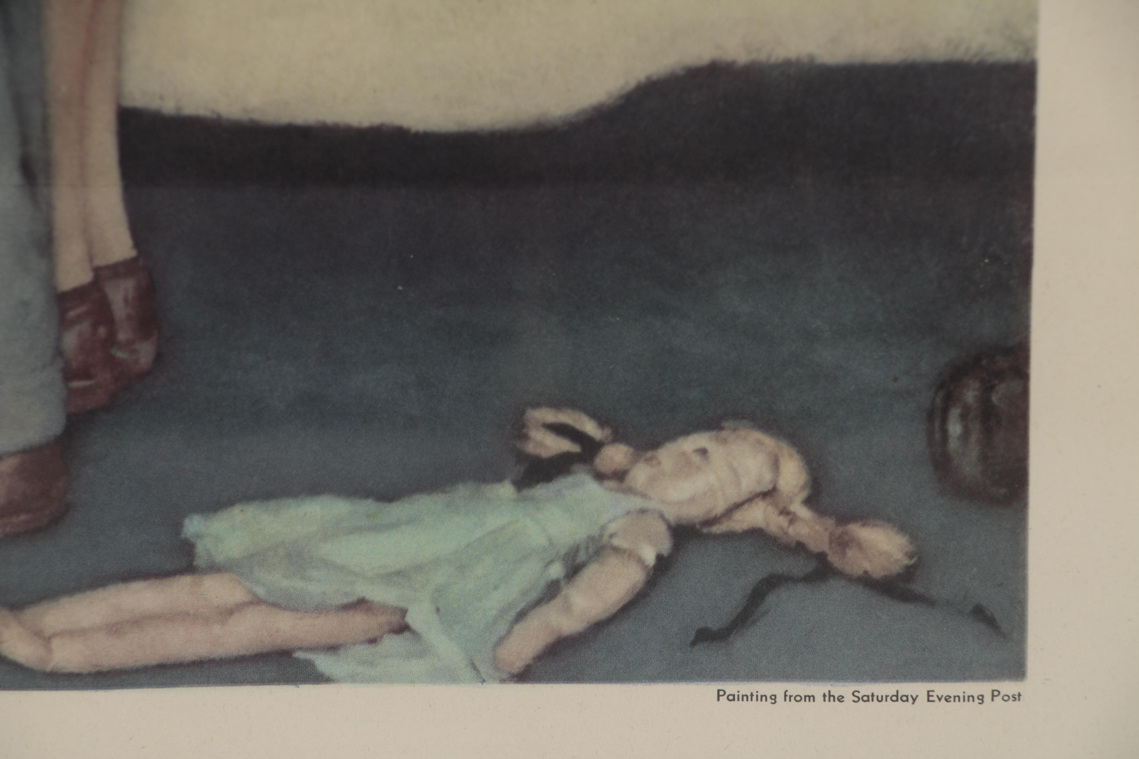 Designed by Norman Rockewell Poster "Freedom from Fear", 1943