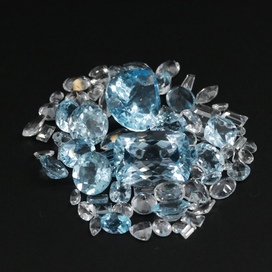 Loose 101.59 CTW Faceted Topaz Selection