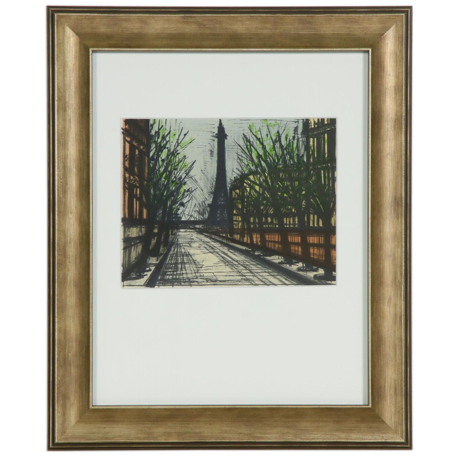 Bernard Buffet Color Lithograph "Paris, La Tour Eiffel", 1967