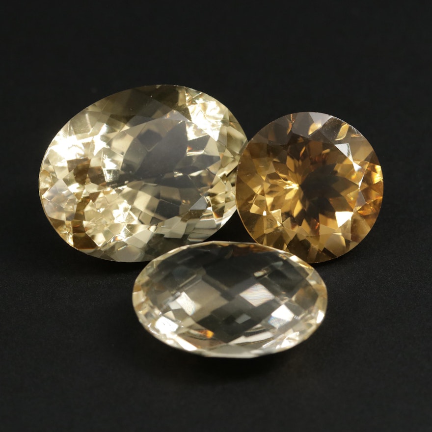 Loose 56.50 CTW Citrine Gemstones