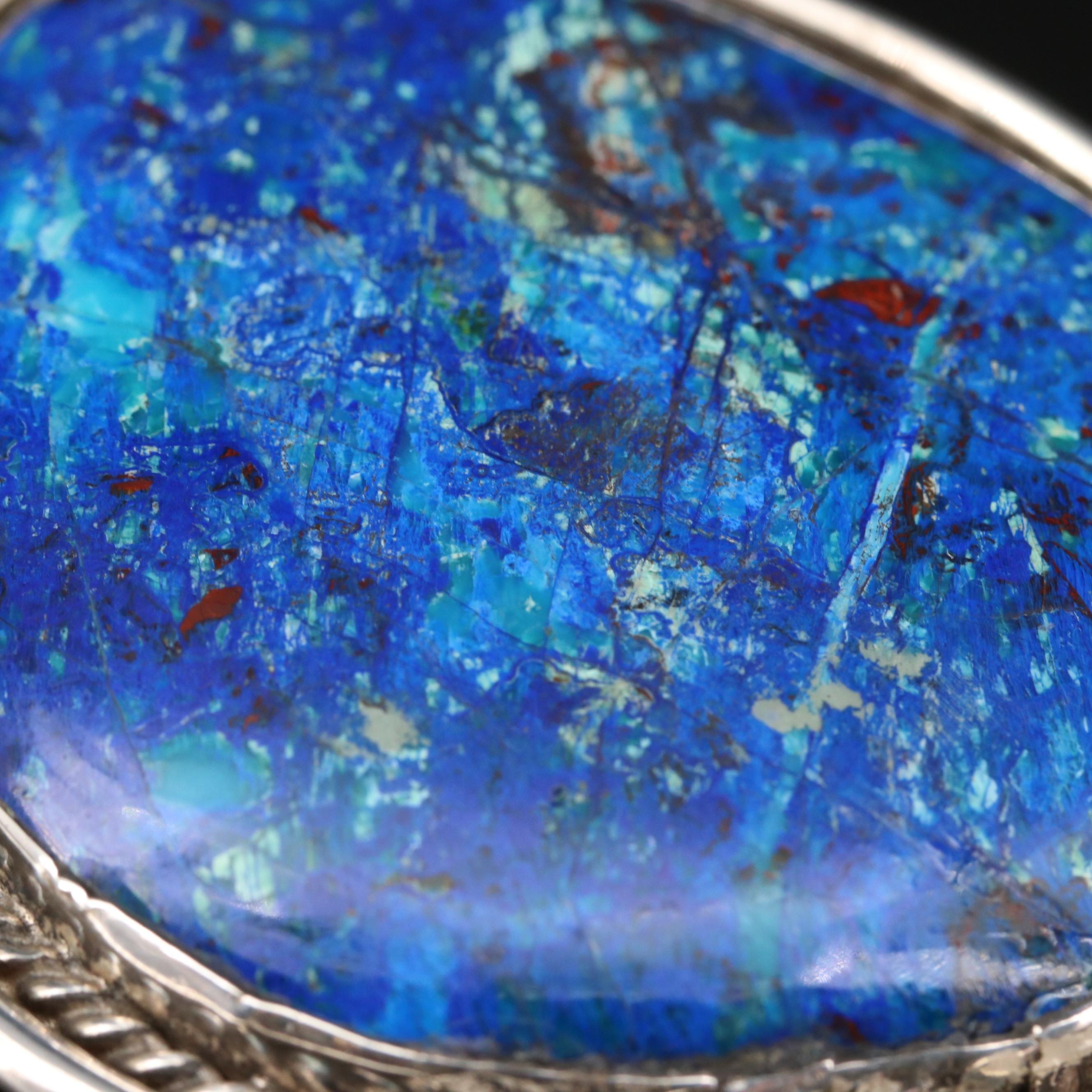 Nicholas Gambino Navajo Diné Sterling Chrysocolla Pendant