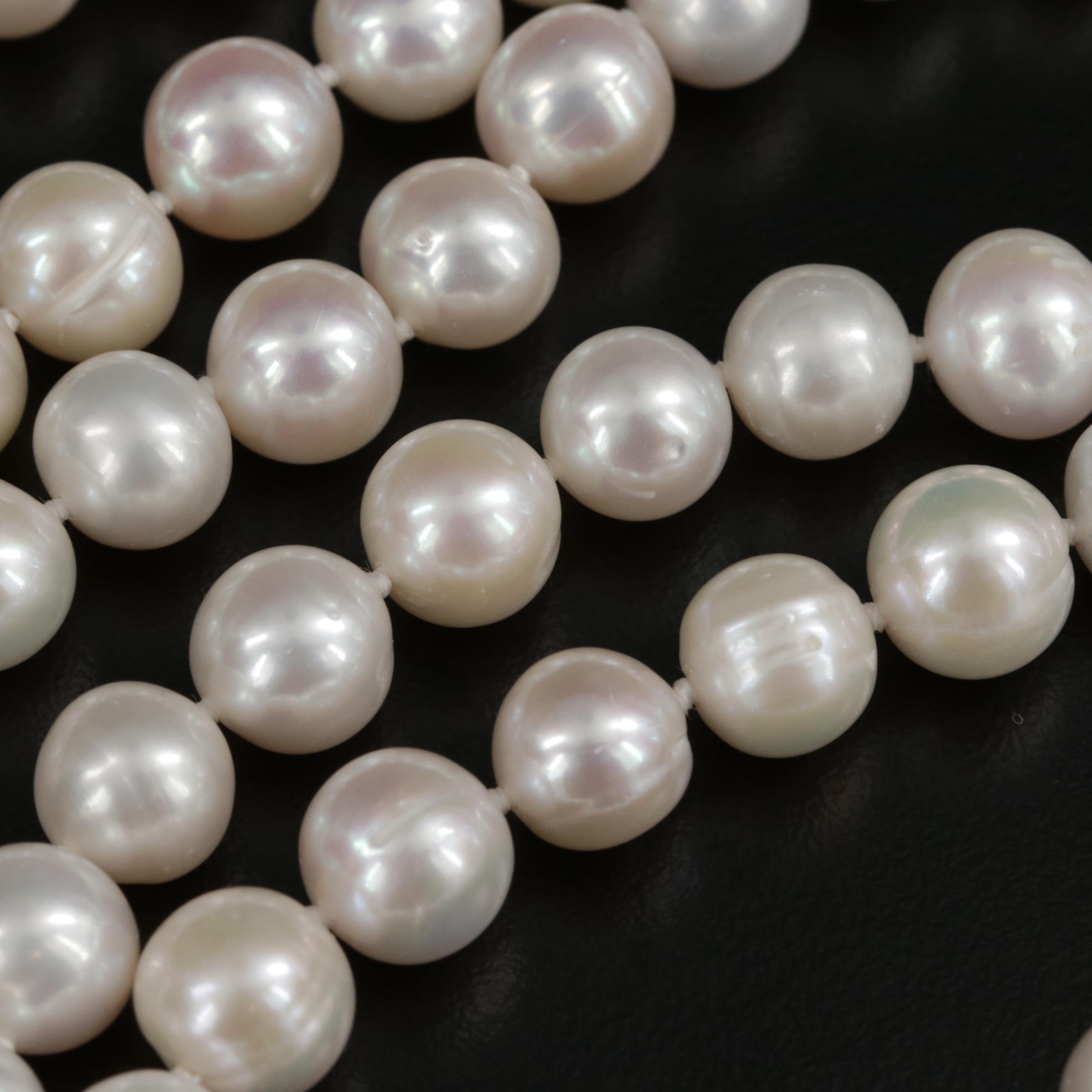 Opera Length Endless Strand Pearl Necklace
