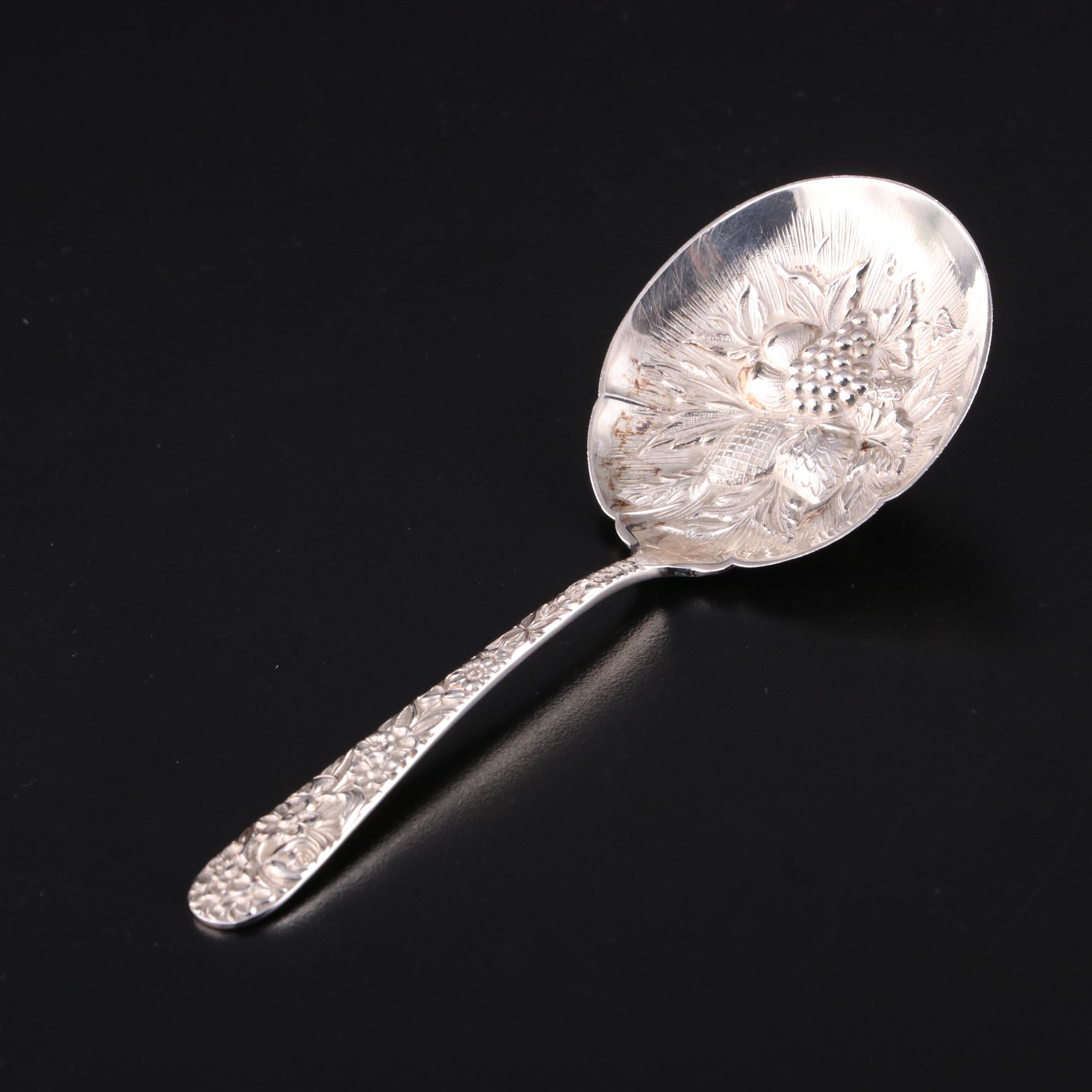 Towle Sterling "Just a Thimbleful" Shot Glass with Kirk Repousse and Louis XV