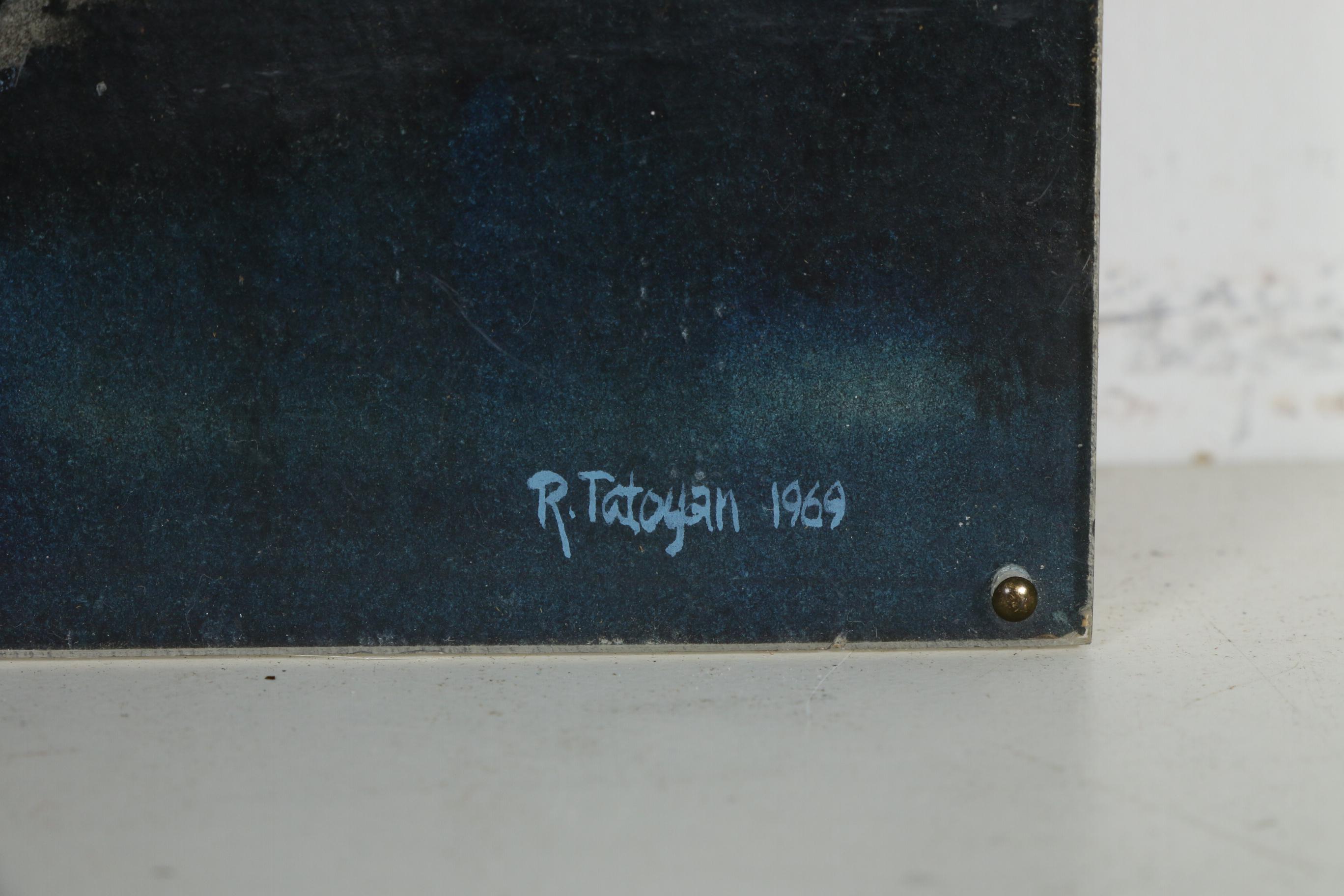 Watercolor Painting of a Train Conductor, 1969