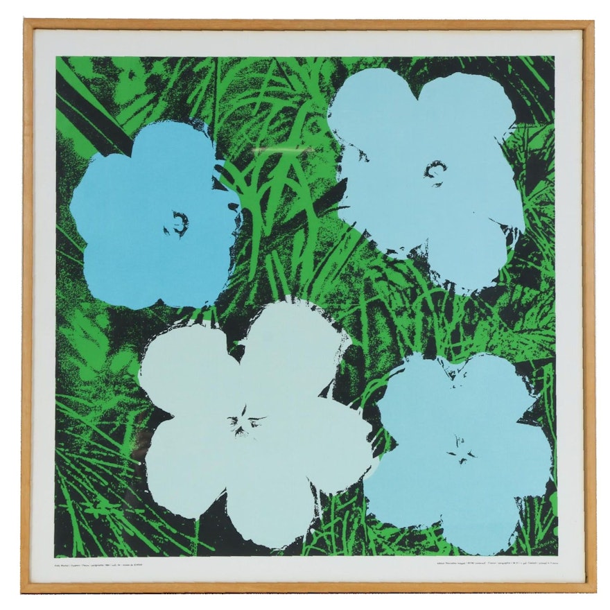 Serigraph after Andy Warhol "Flowers", circa 1964