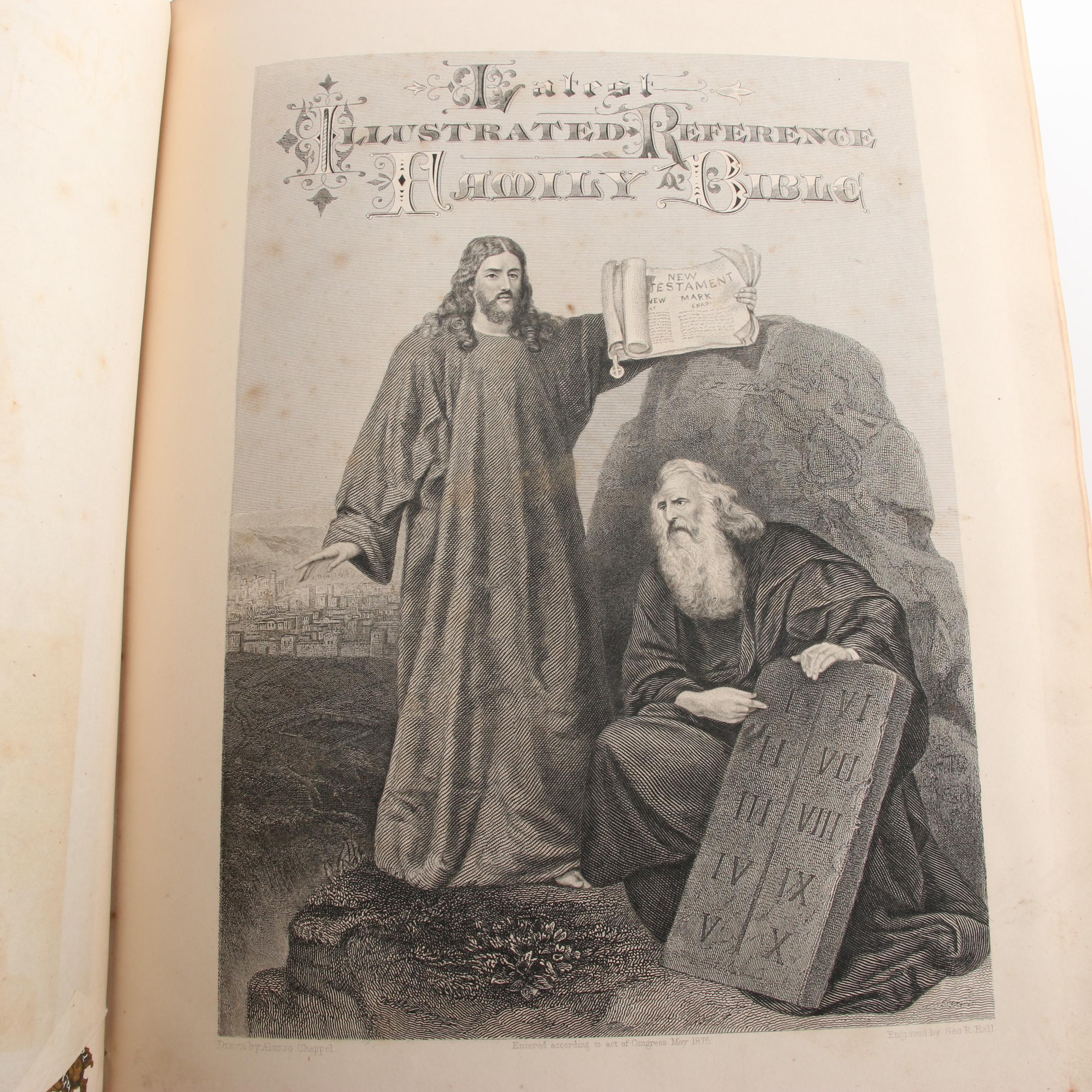 1881 "The Holy Bible with Complete Concordance and Bible Dictionary"