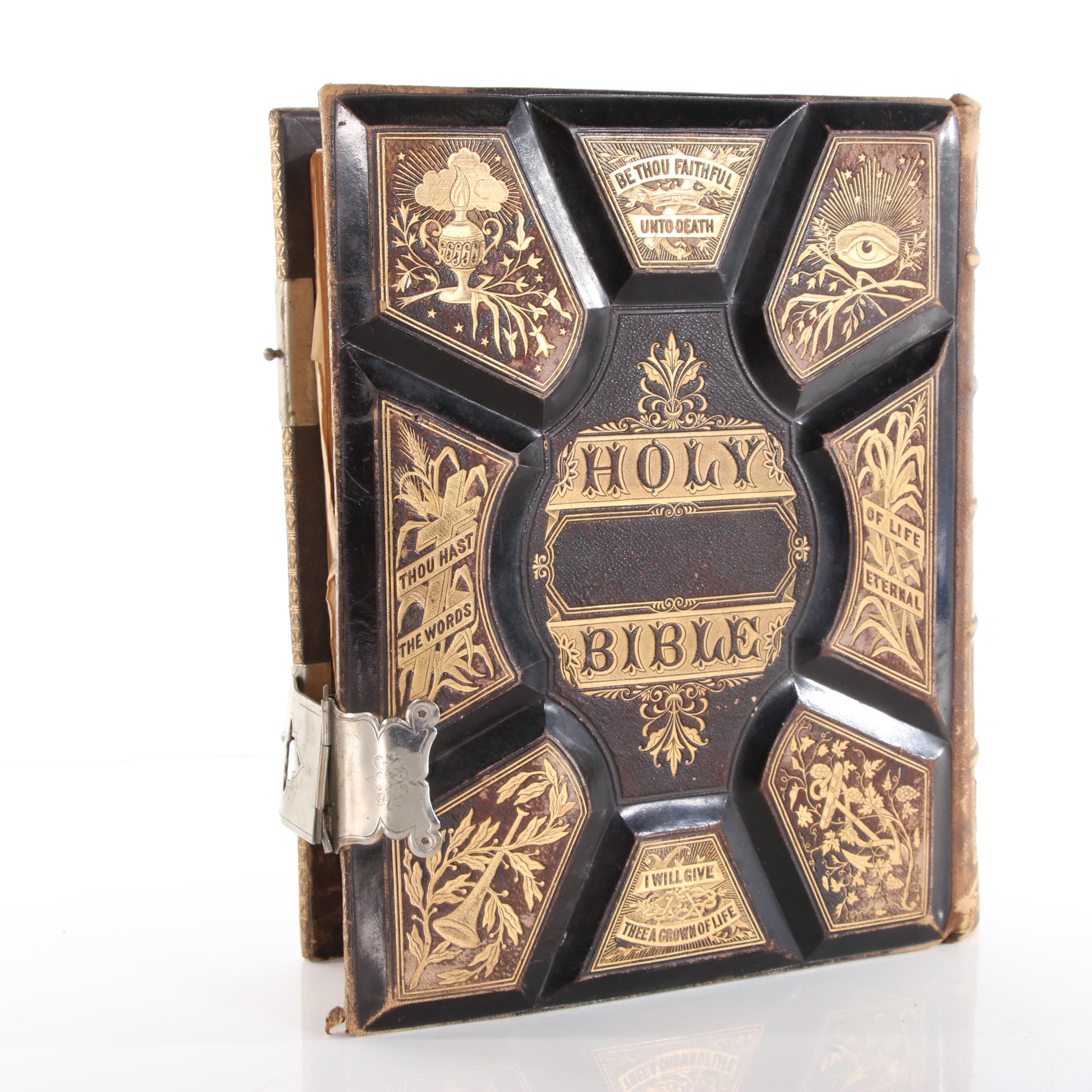 1881 "The Holy Bible with Complete Concordance and Bible Dictionary"