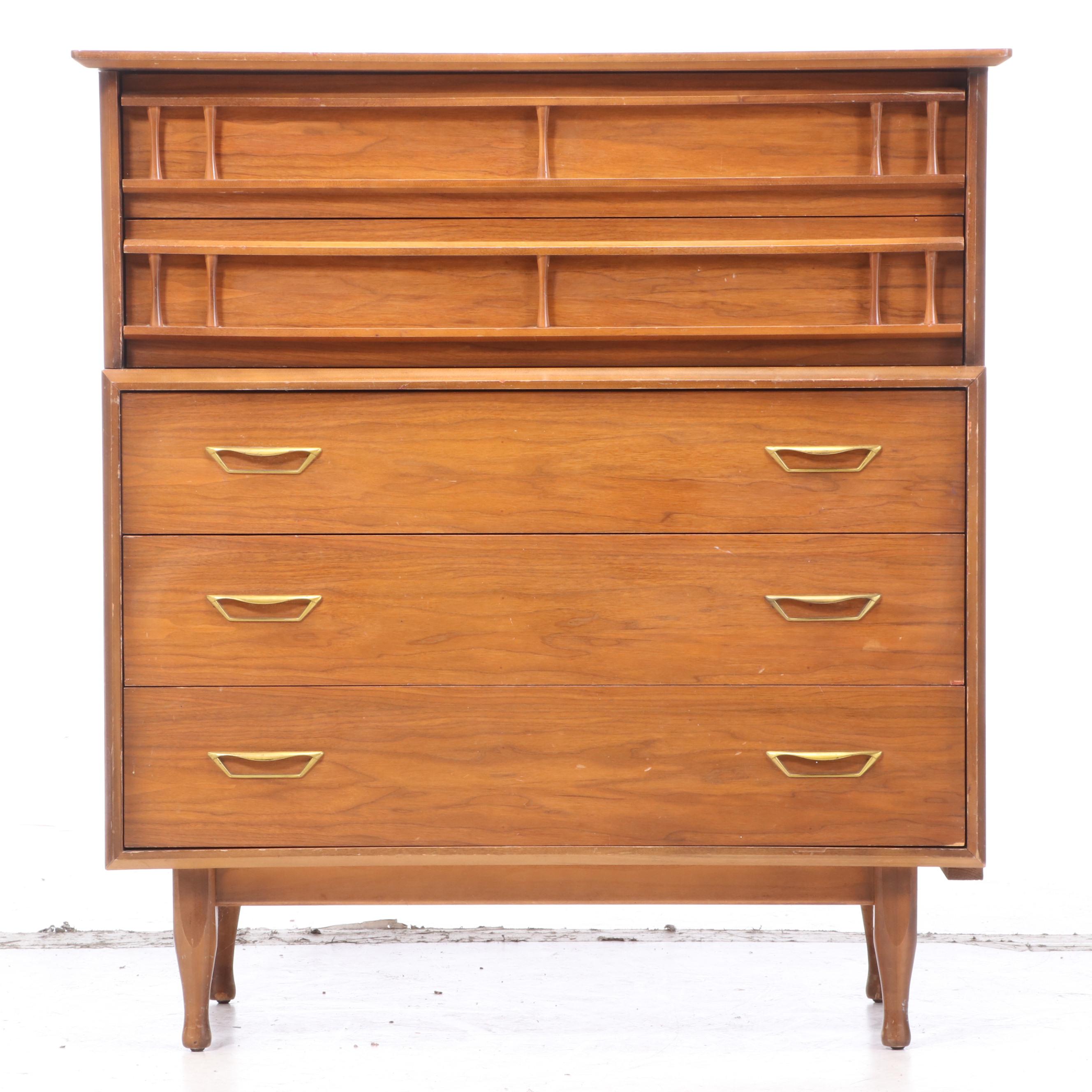 Mid Century Modern Walnut Chest of Drawers