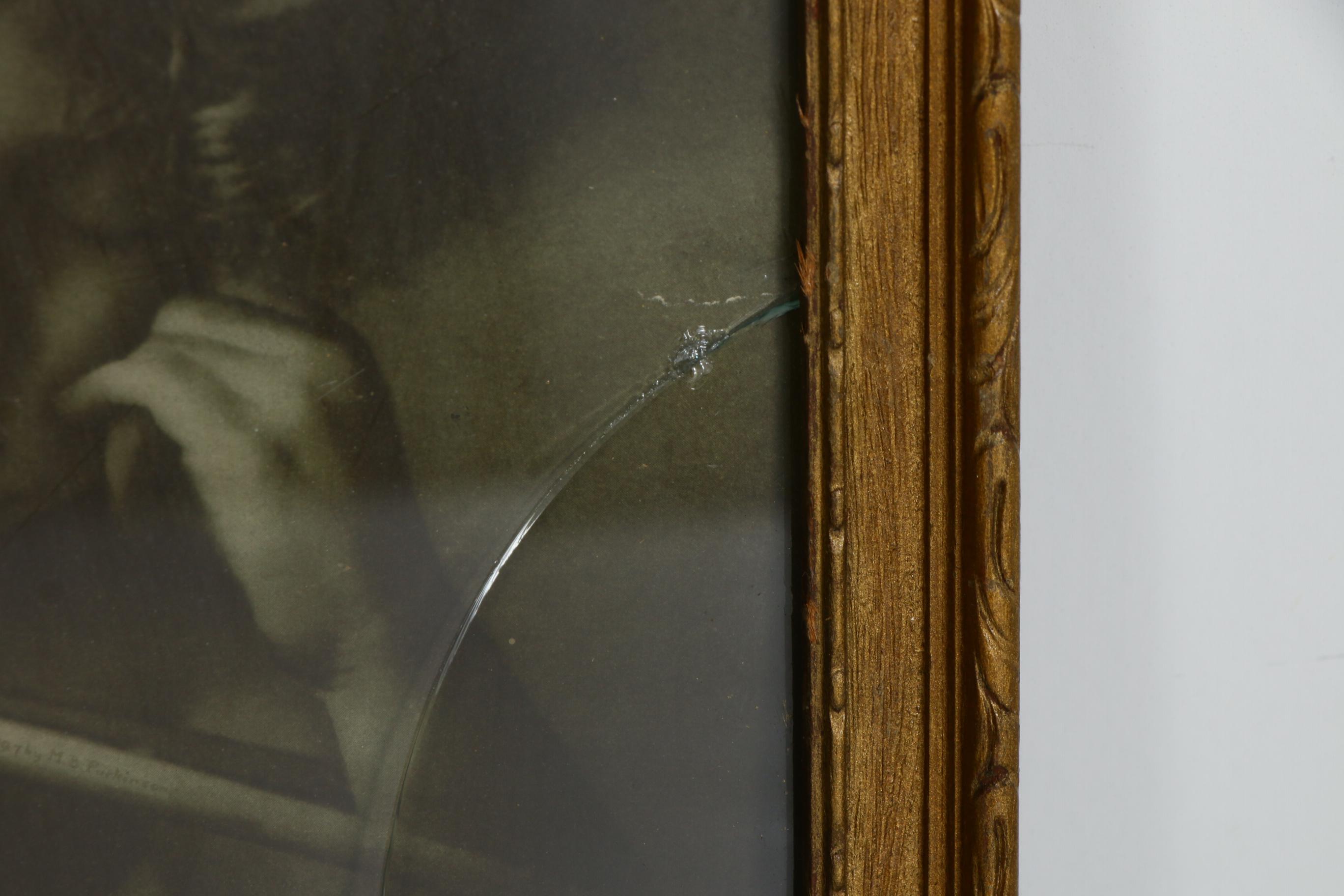 M.B. Parkinson Half-Tone Prints "Cupid Awake" and "Cupid Asleep", c. 1900