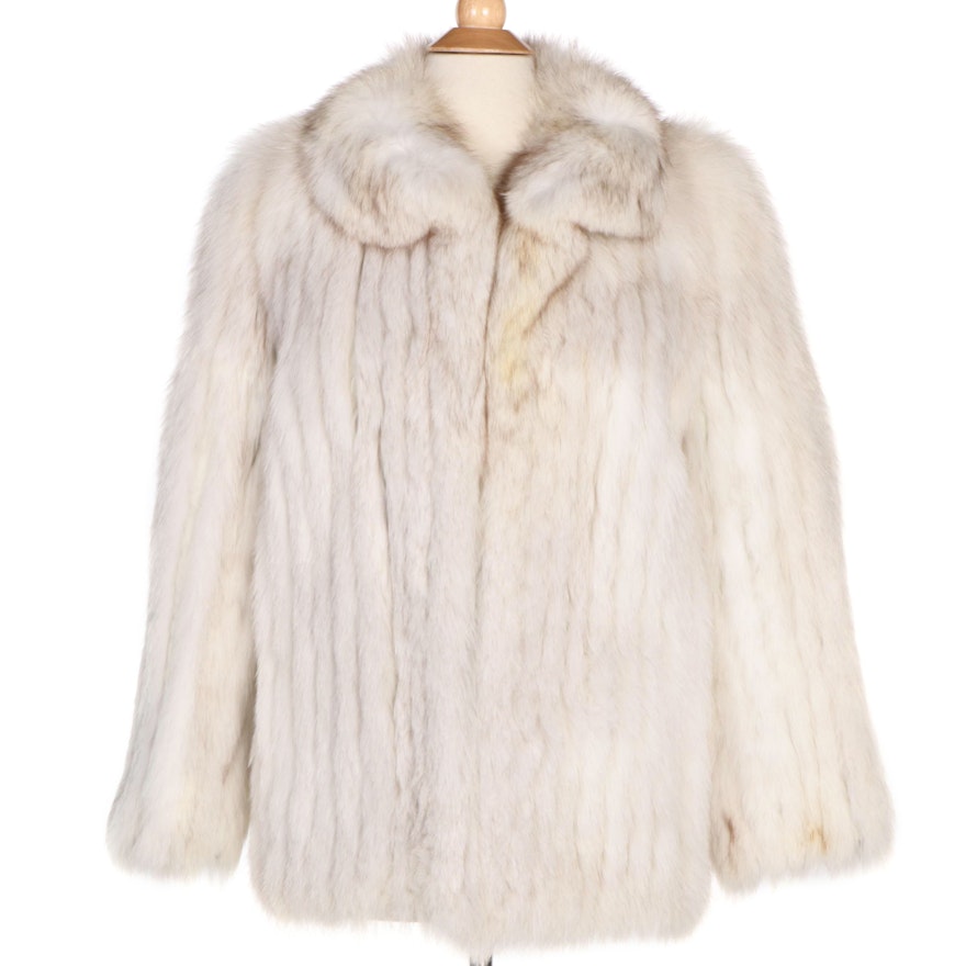 Saga Furs Corded Fox Fur Coat