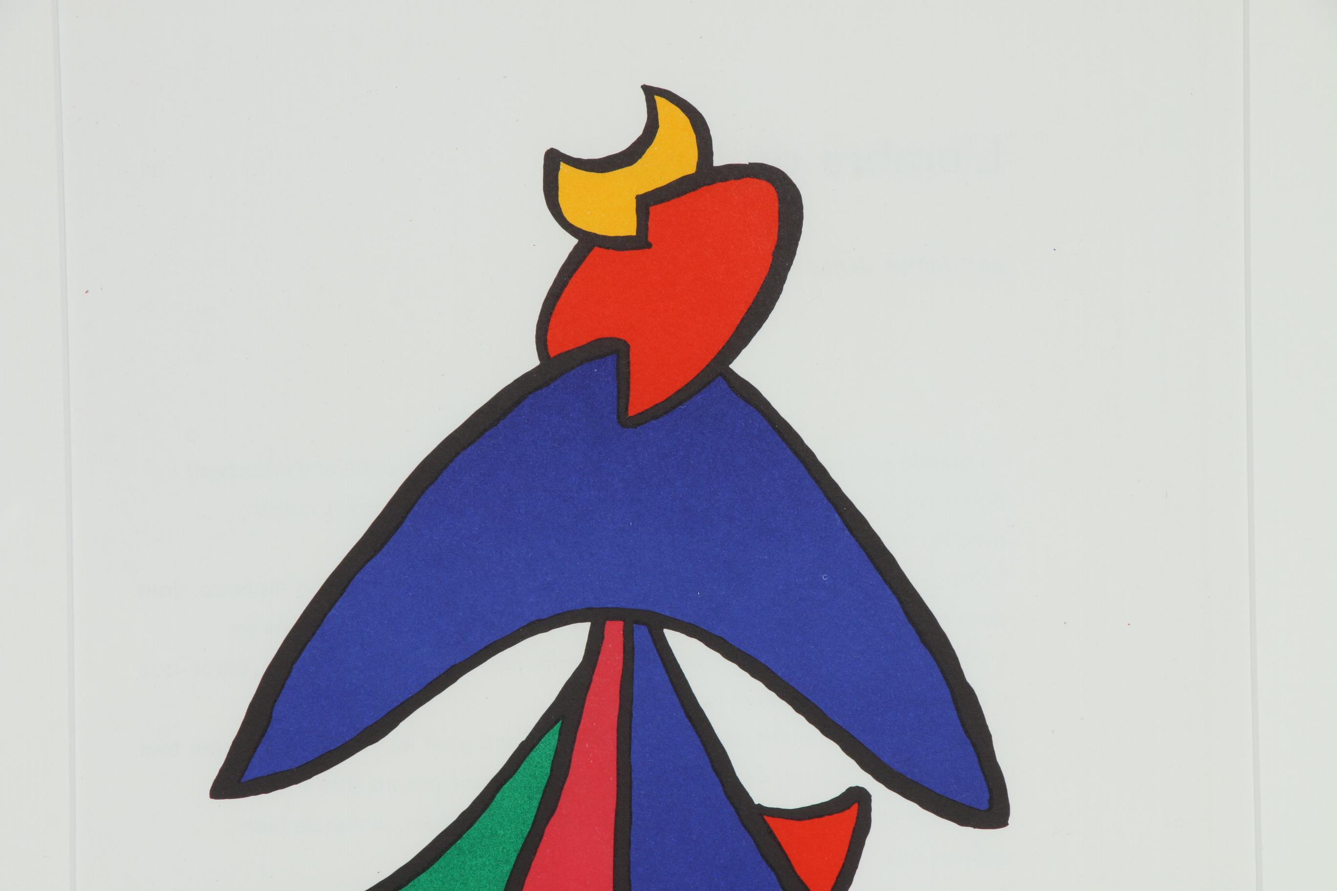 Alexander Calder Color Lithograph for "Derrière le Miroir", 1963