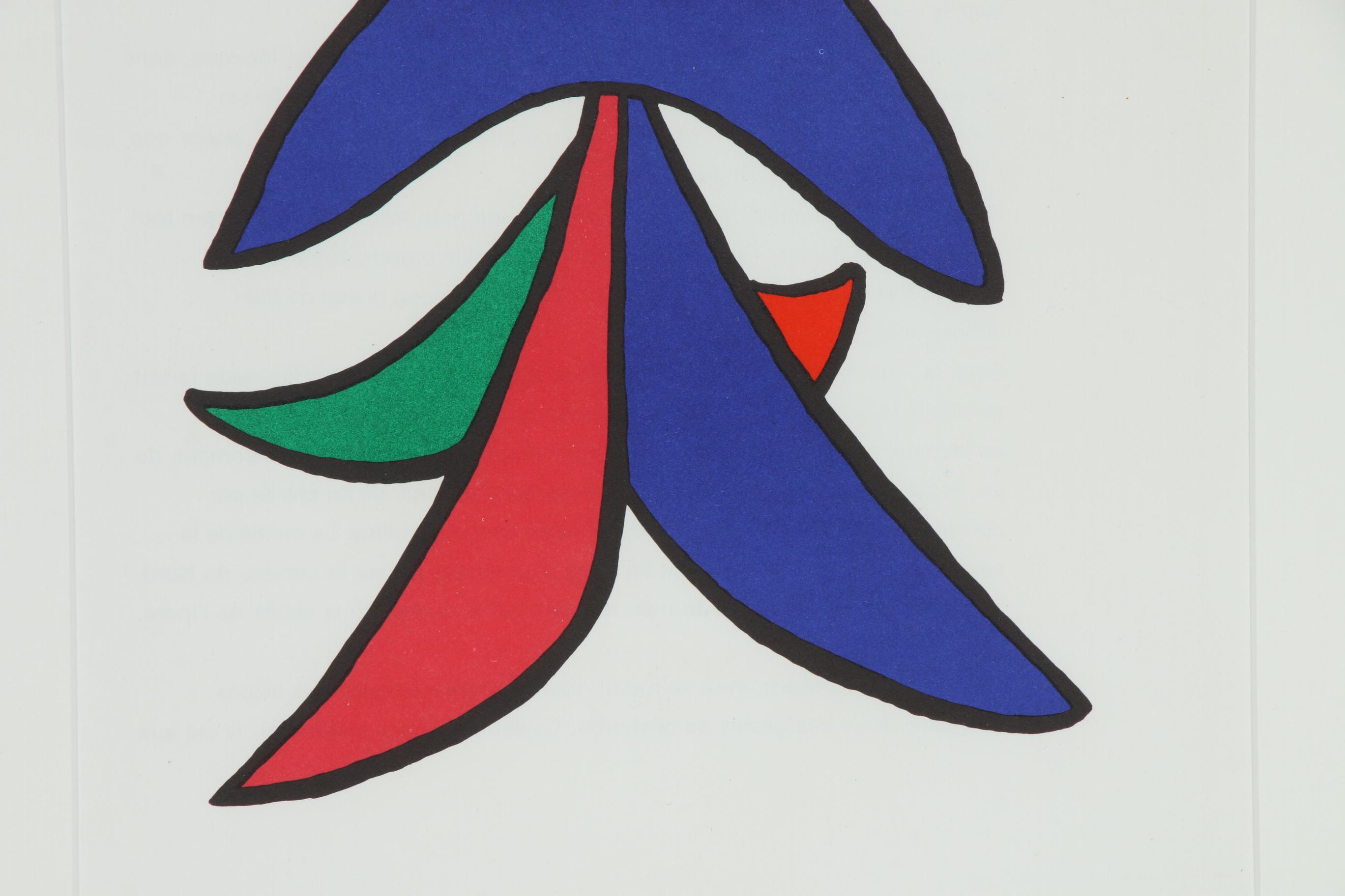 Alexander Calder Color Lithograph for "Derrière le Miroir", 1963