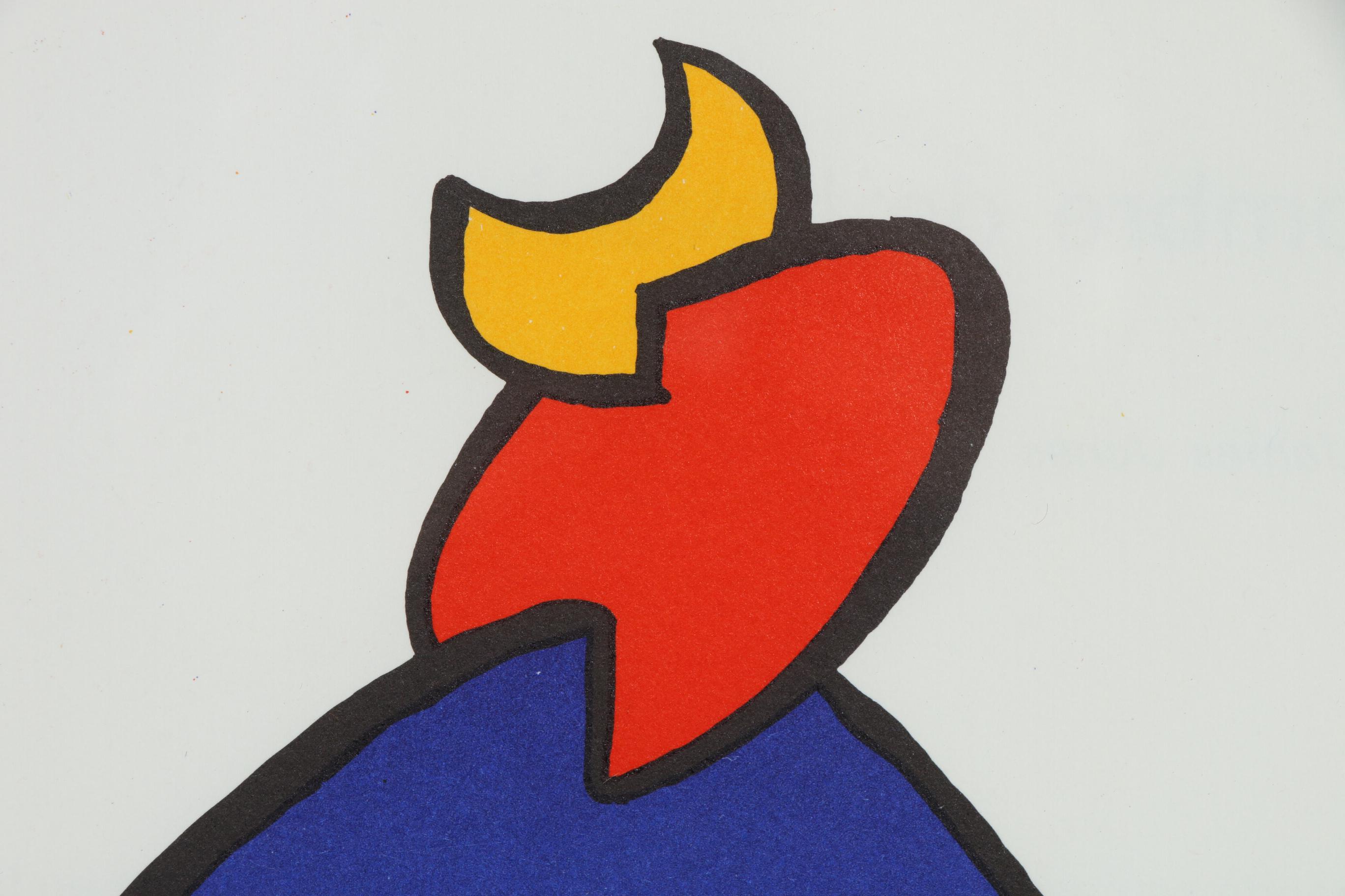 Alexander Calder Color Lithograph for "Derrière le Miroir", 1963