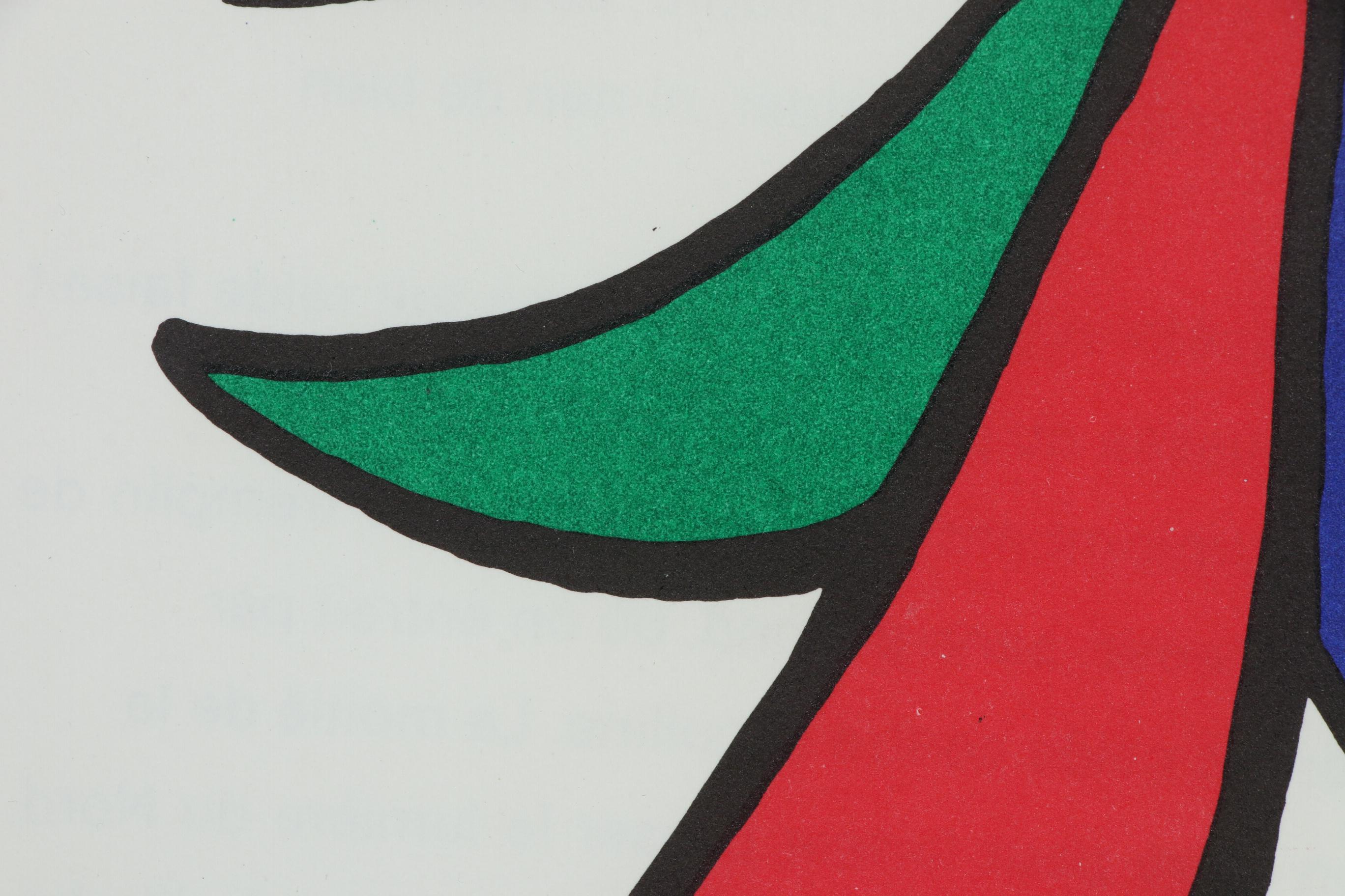 Alexander Calder Color Lithograph for "Derrière le Miroir", 1963