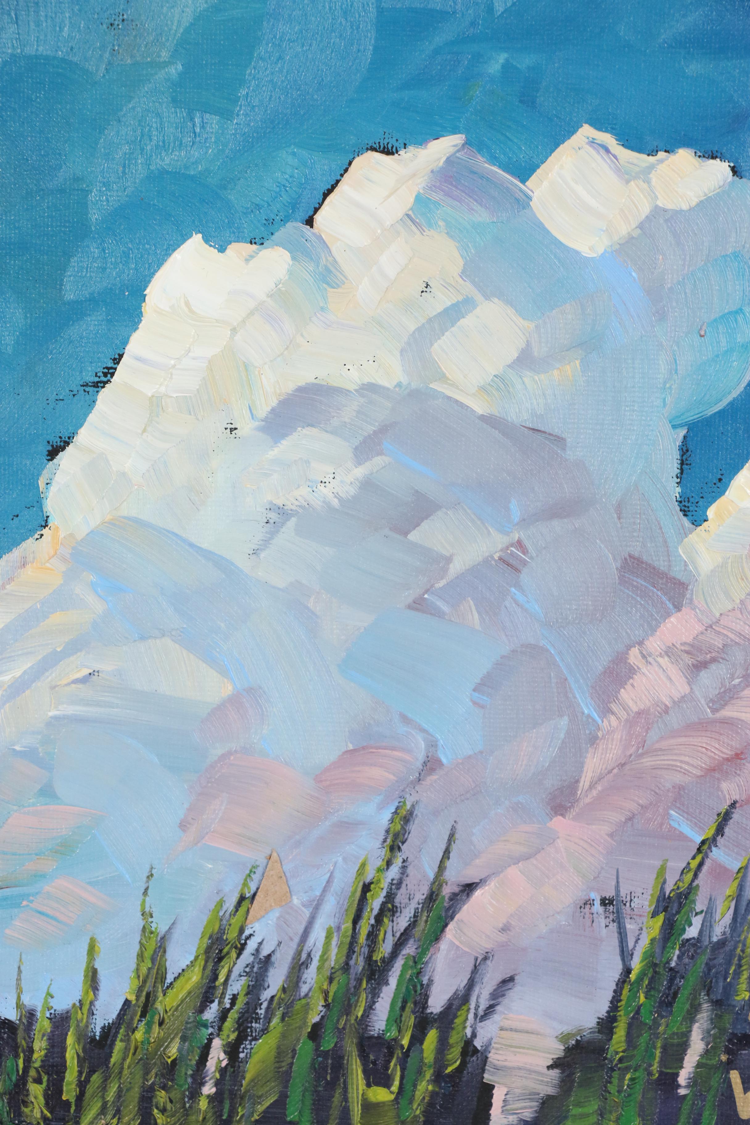 William Hawkins Landscape with Clouds Oil Painting