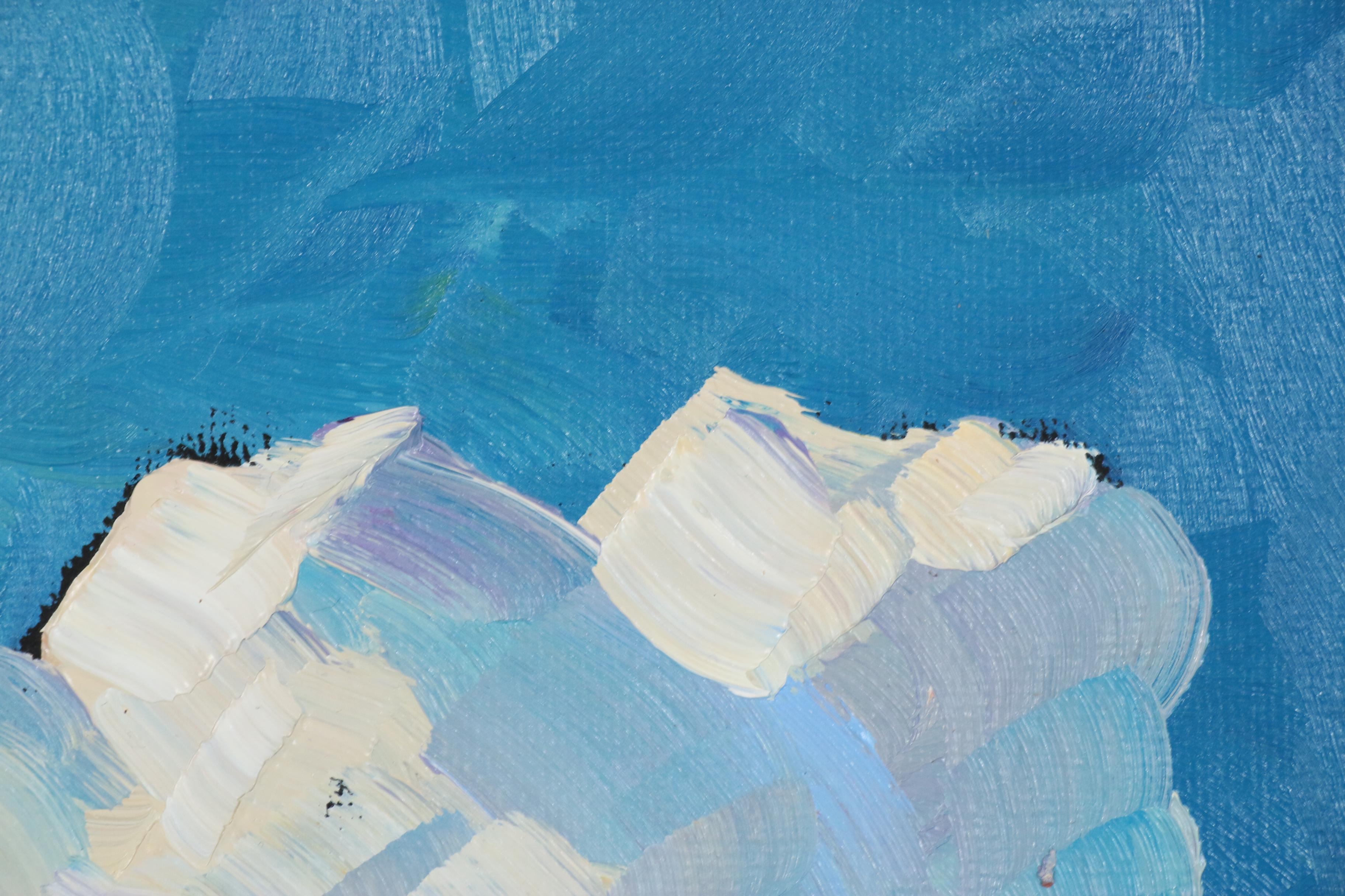 William Hawkins Landscape with Clouds Oil Painting