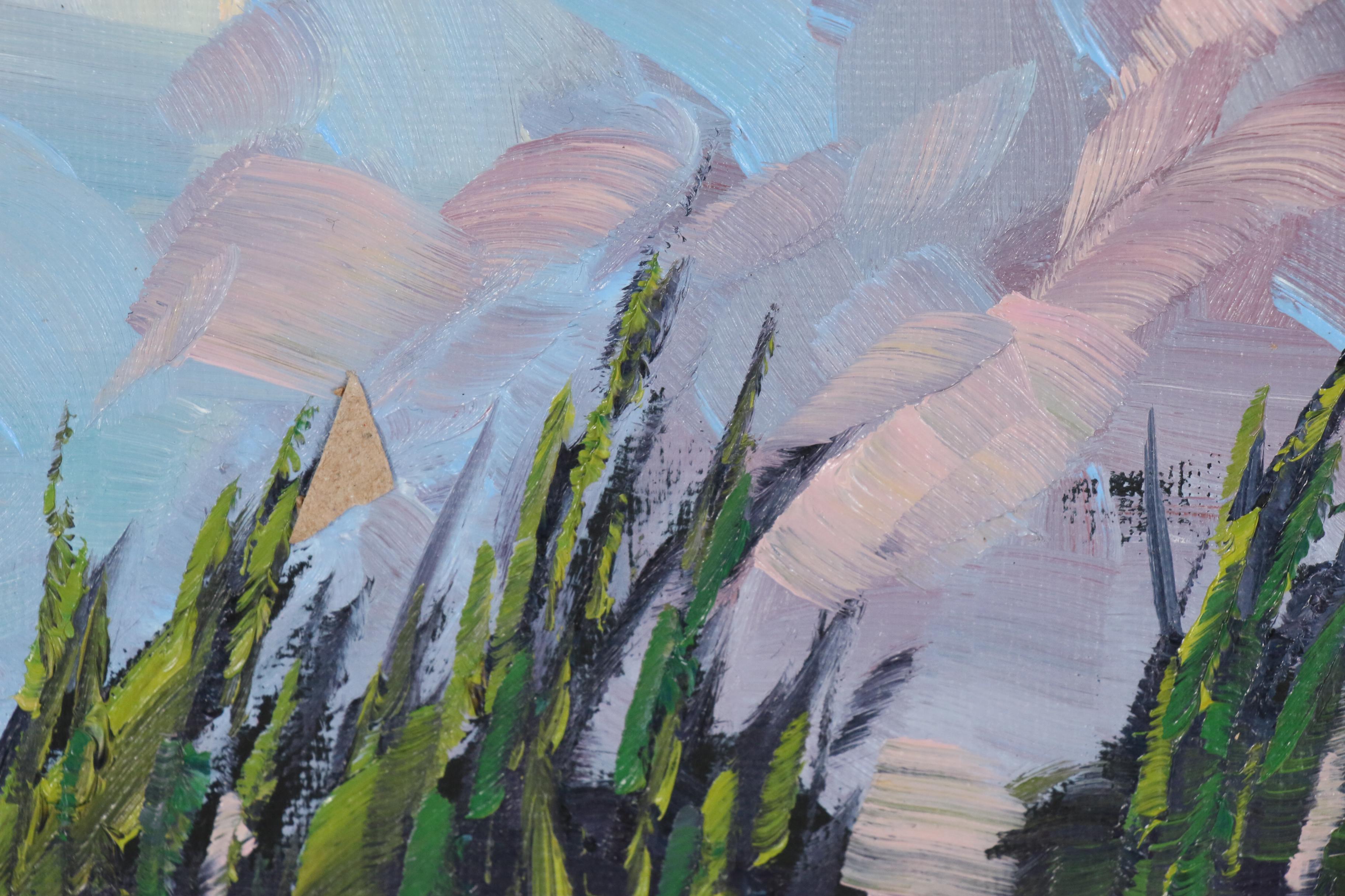 William Hawkins Landscape with Clouds Oil Painting