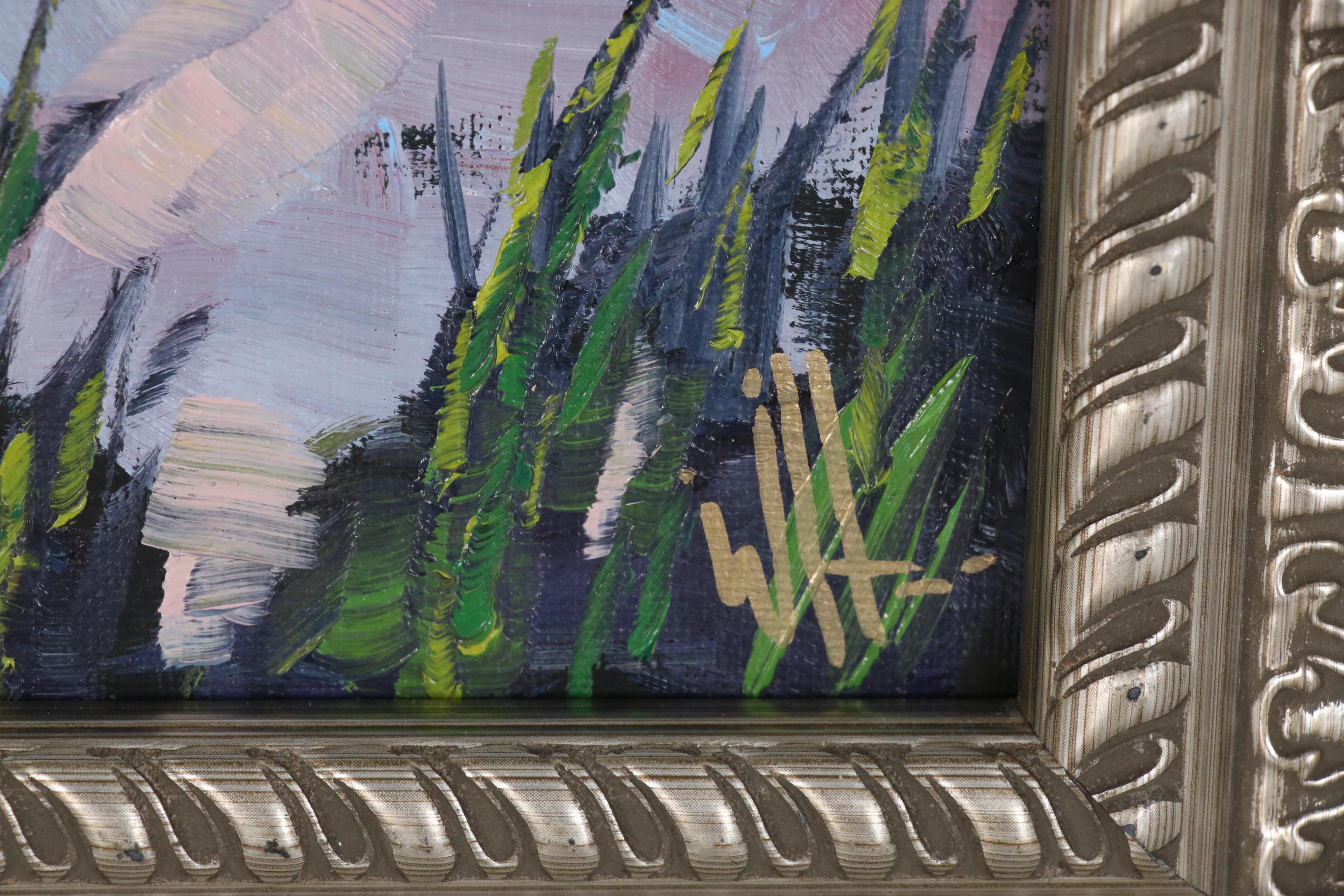 William Hawkins Landscape with Clouds Oil Painting