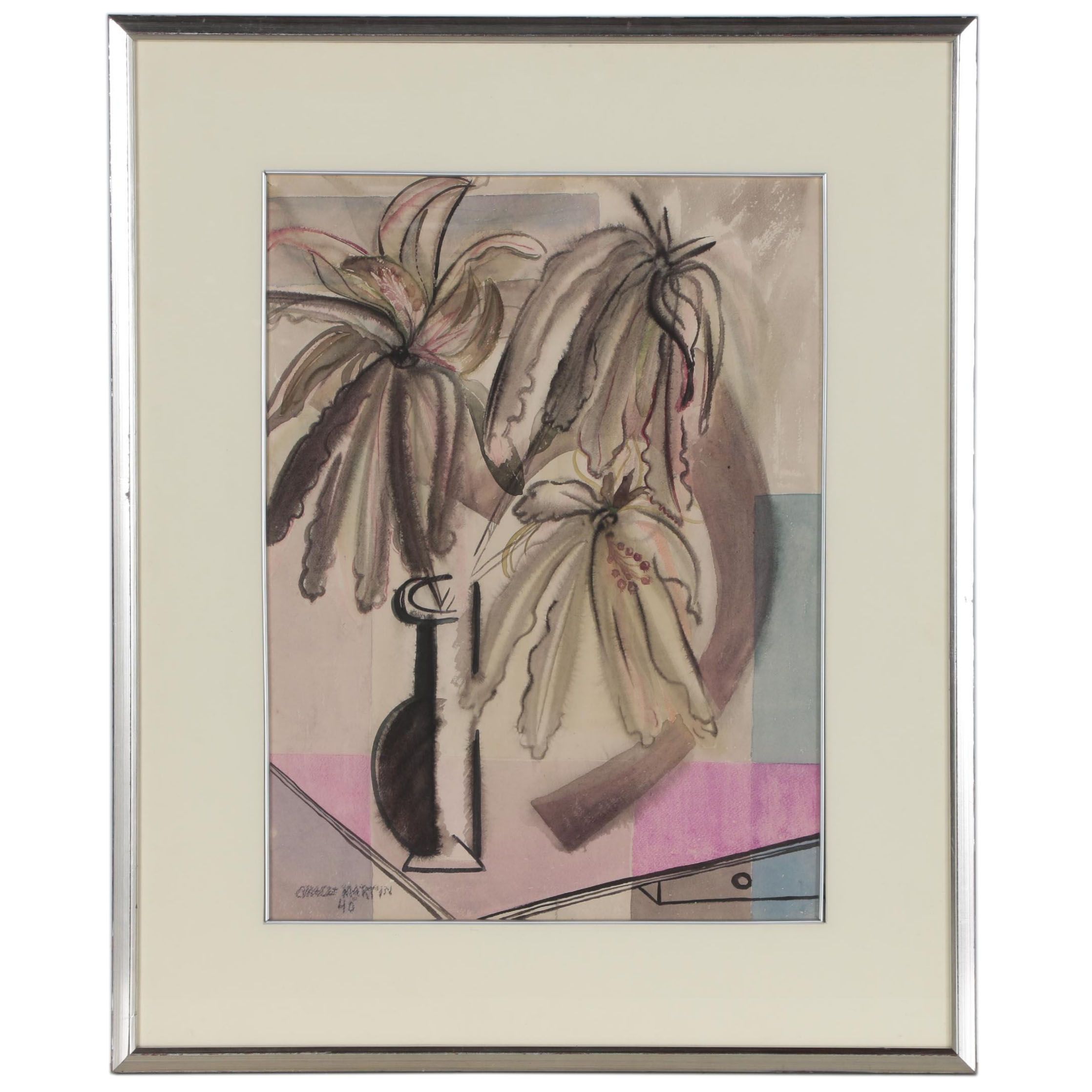 Grace Martin Taylor Still Life Watercolor Painting, 1940