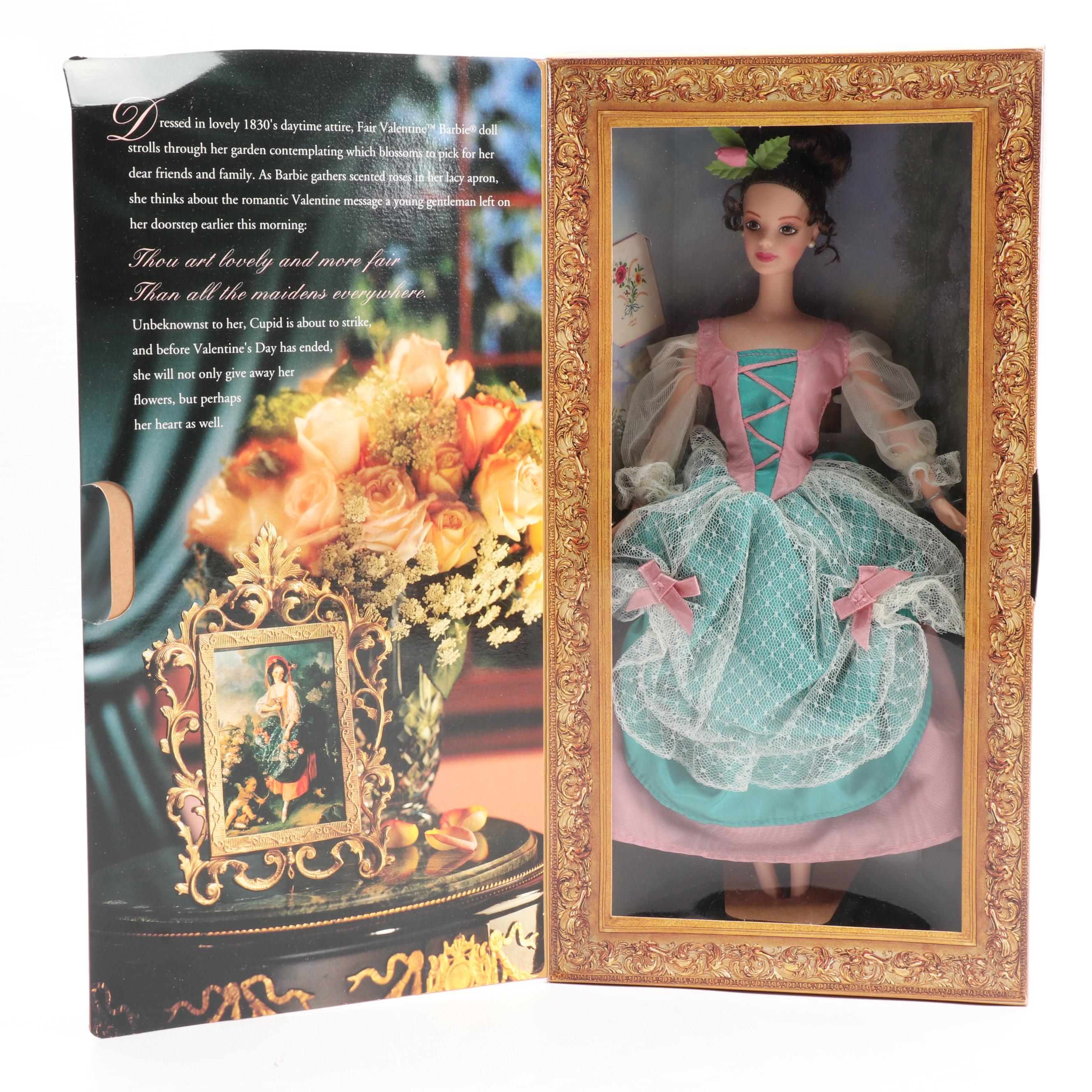 Mattel "Fair Valentine" and "Alphabet Soup" Barbie Dolls in Original Packaging