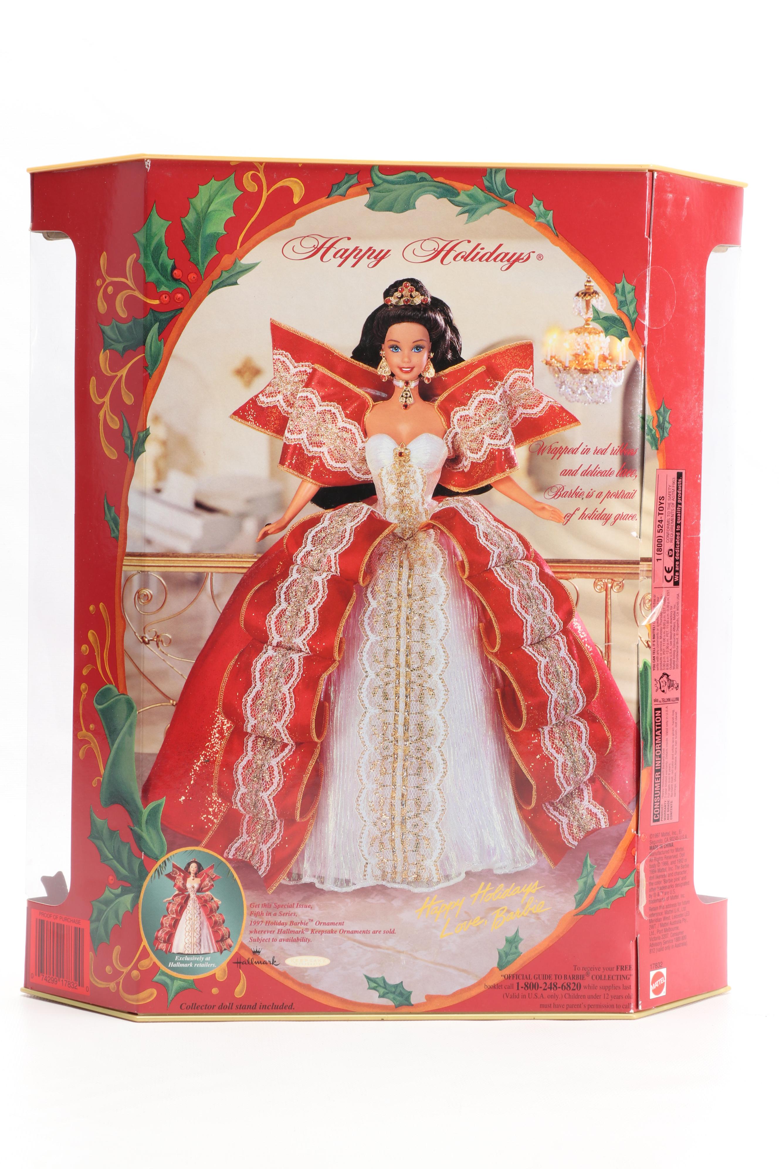 Mattel "Happy Holiday" Barbie Doll in Original Packaging, 1997