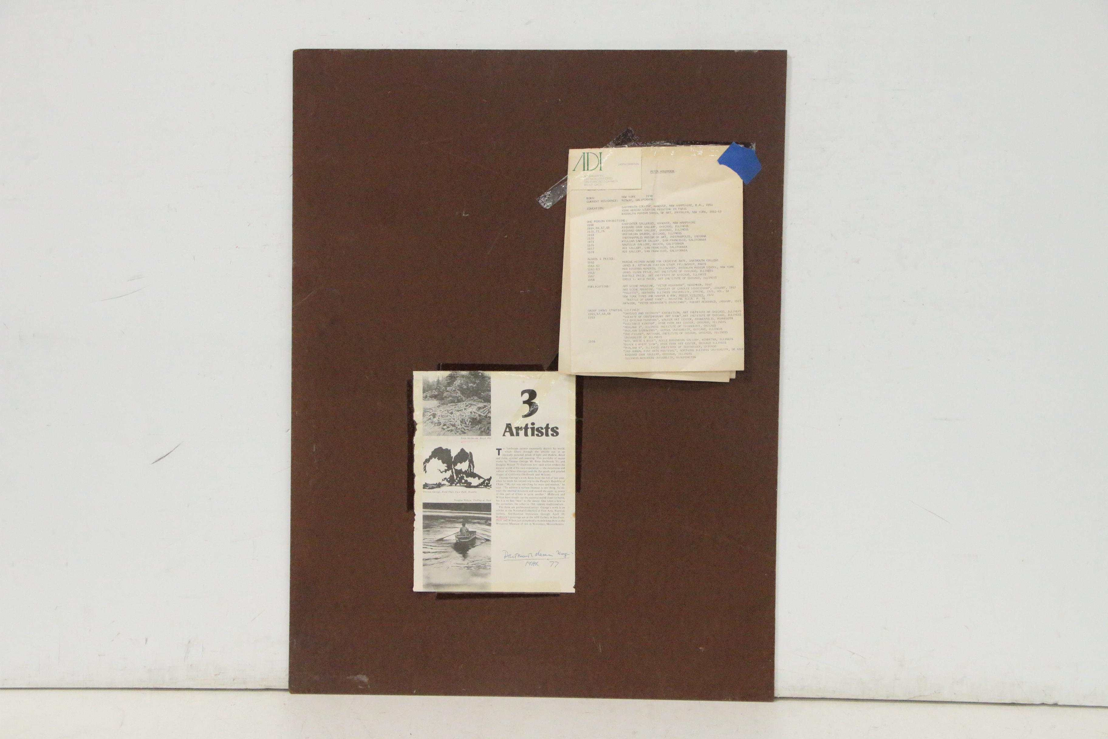 Peter Holbrook Landscape Oil Painting of Forest