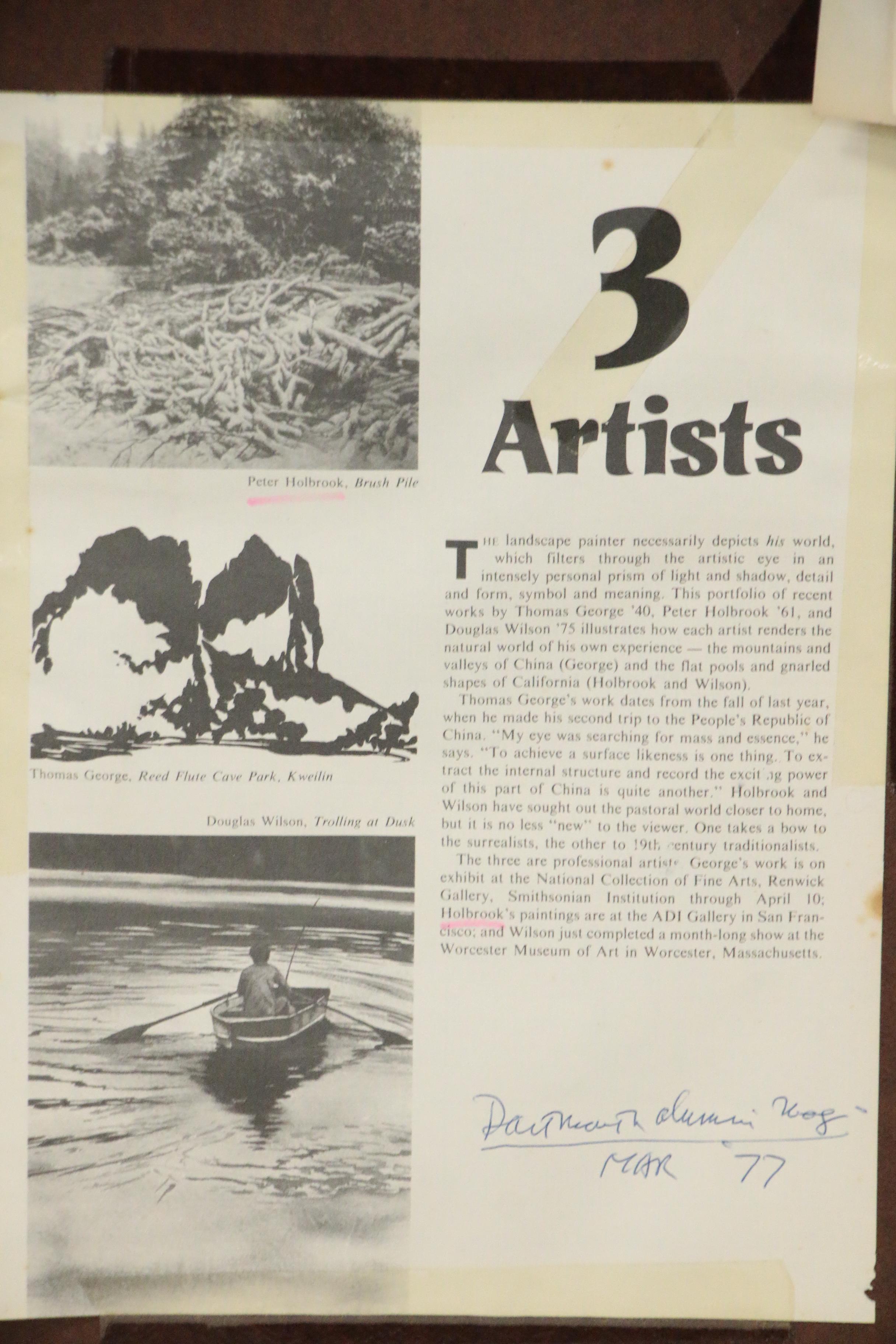 Peter Holbrook Landscape Oil Painting of Forest