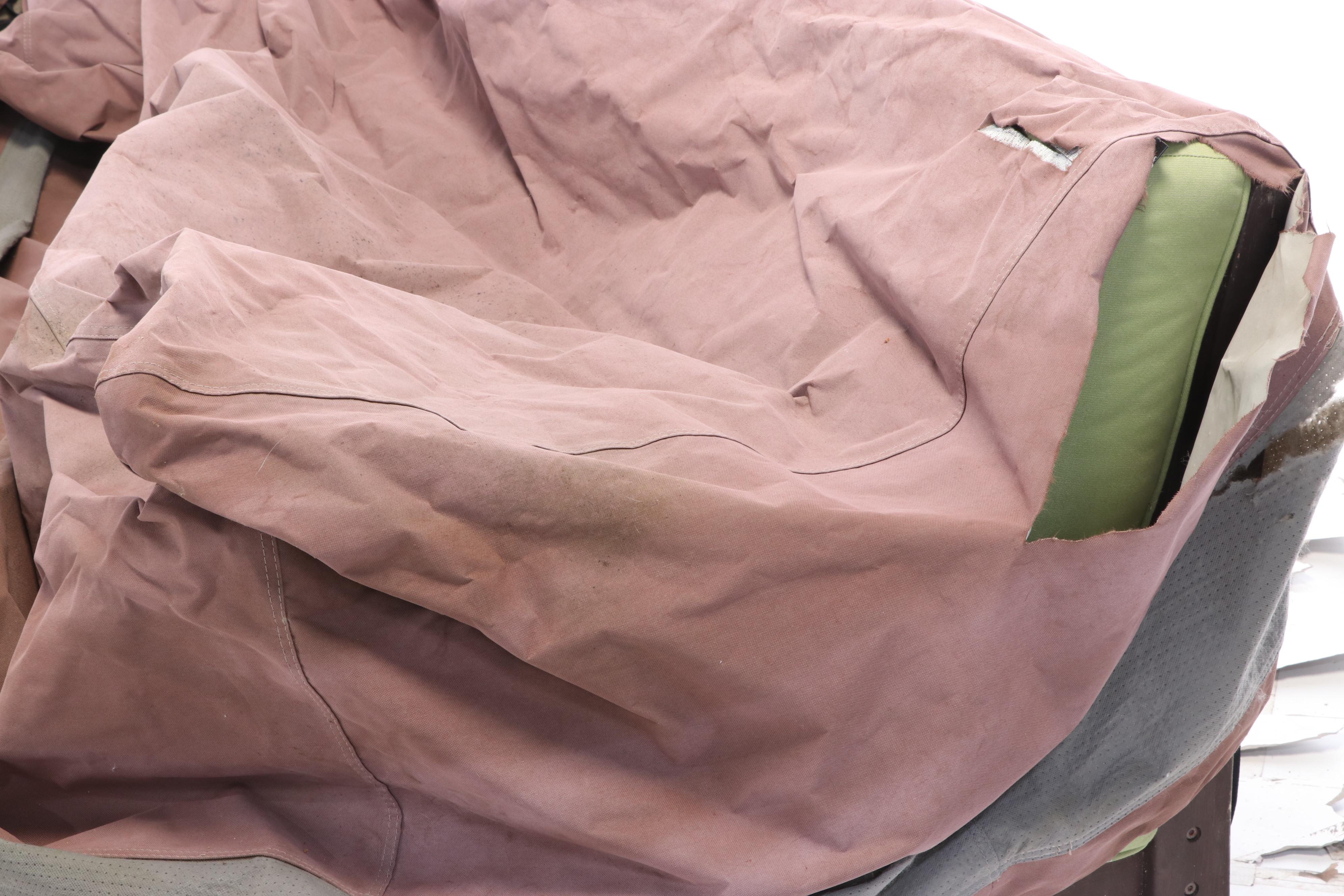 Pottery Barn Painted Teak Outdoor Sectional Seating