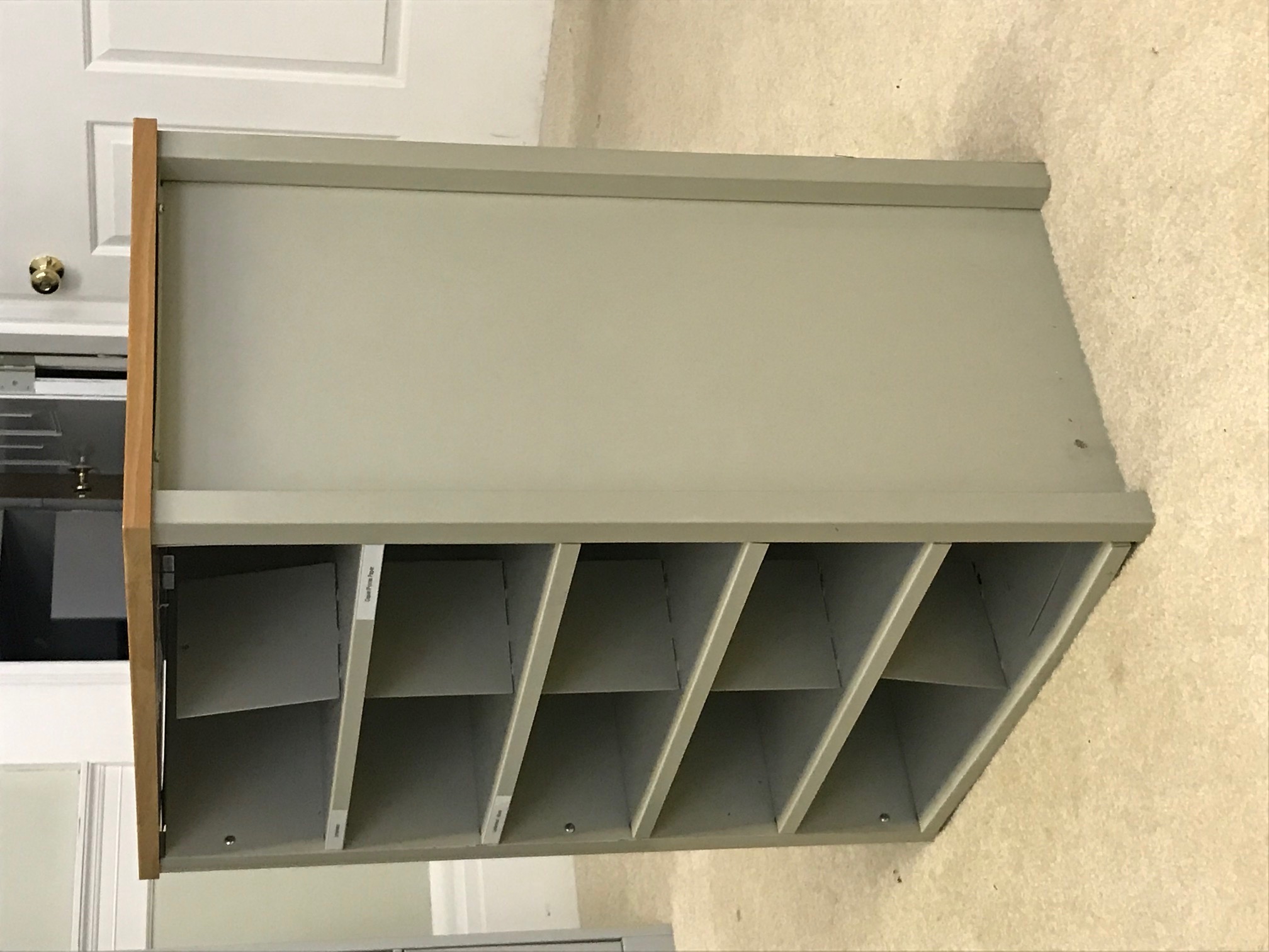 Garrett Industries Metal and Laminate Typing Stand with File Cabinet