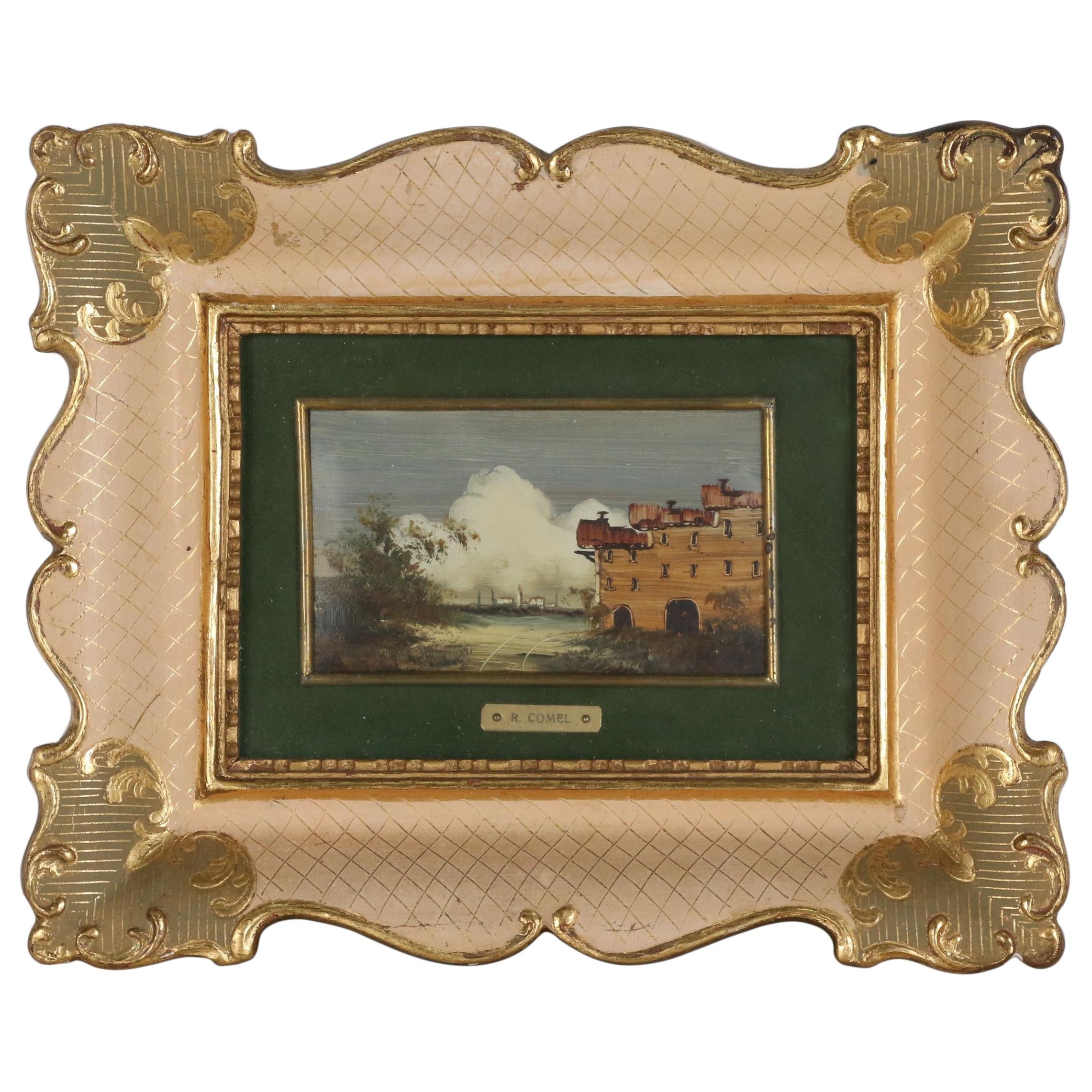 R. Comel Landscape Oil Painting