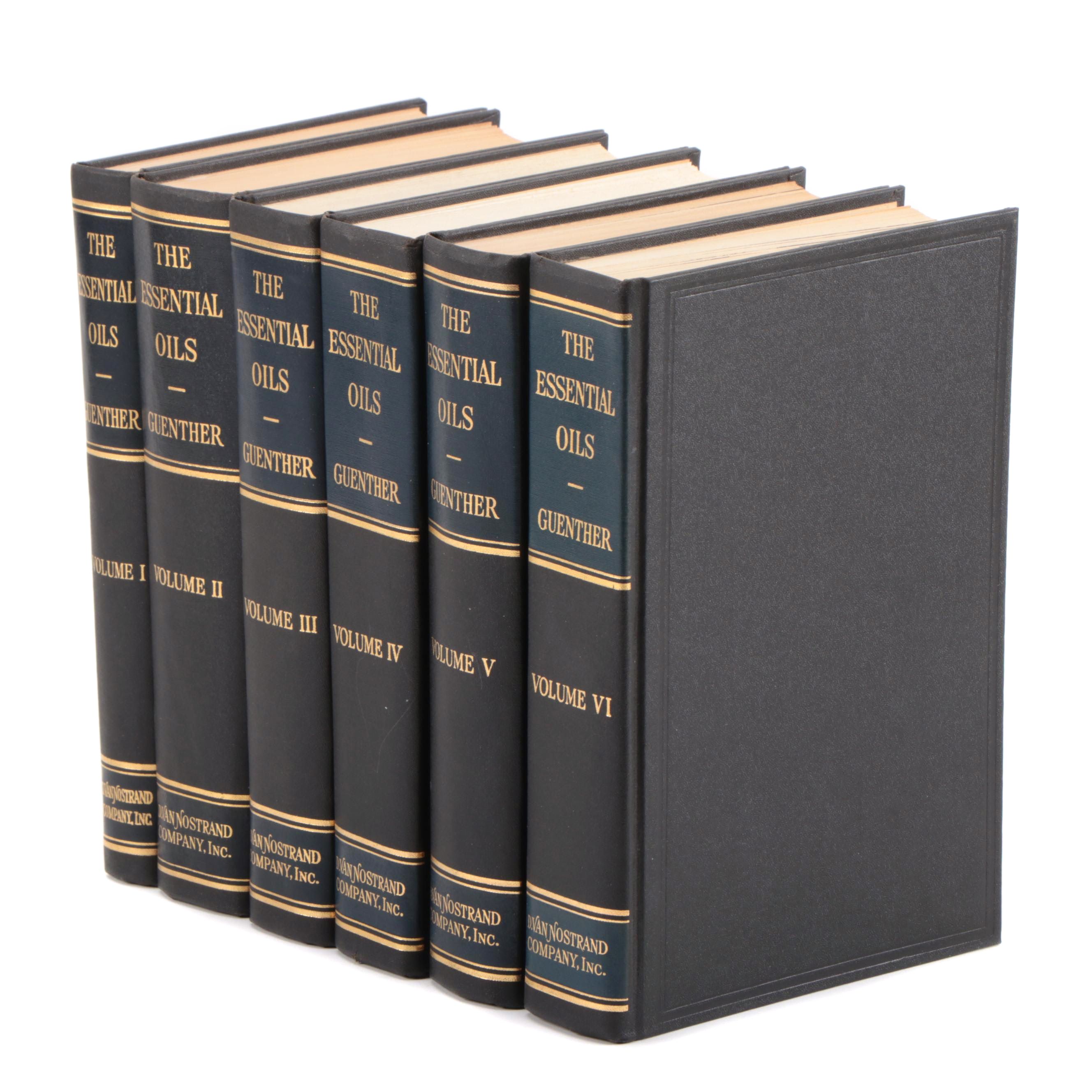 First Edition "The Essential Oils" by Ernest Guenther, Complete Six Volume Set
