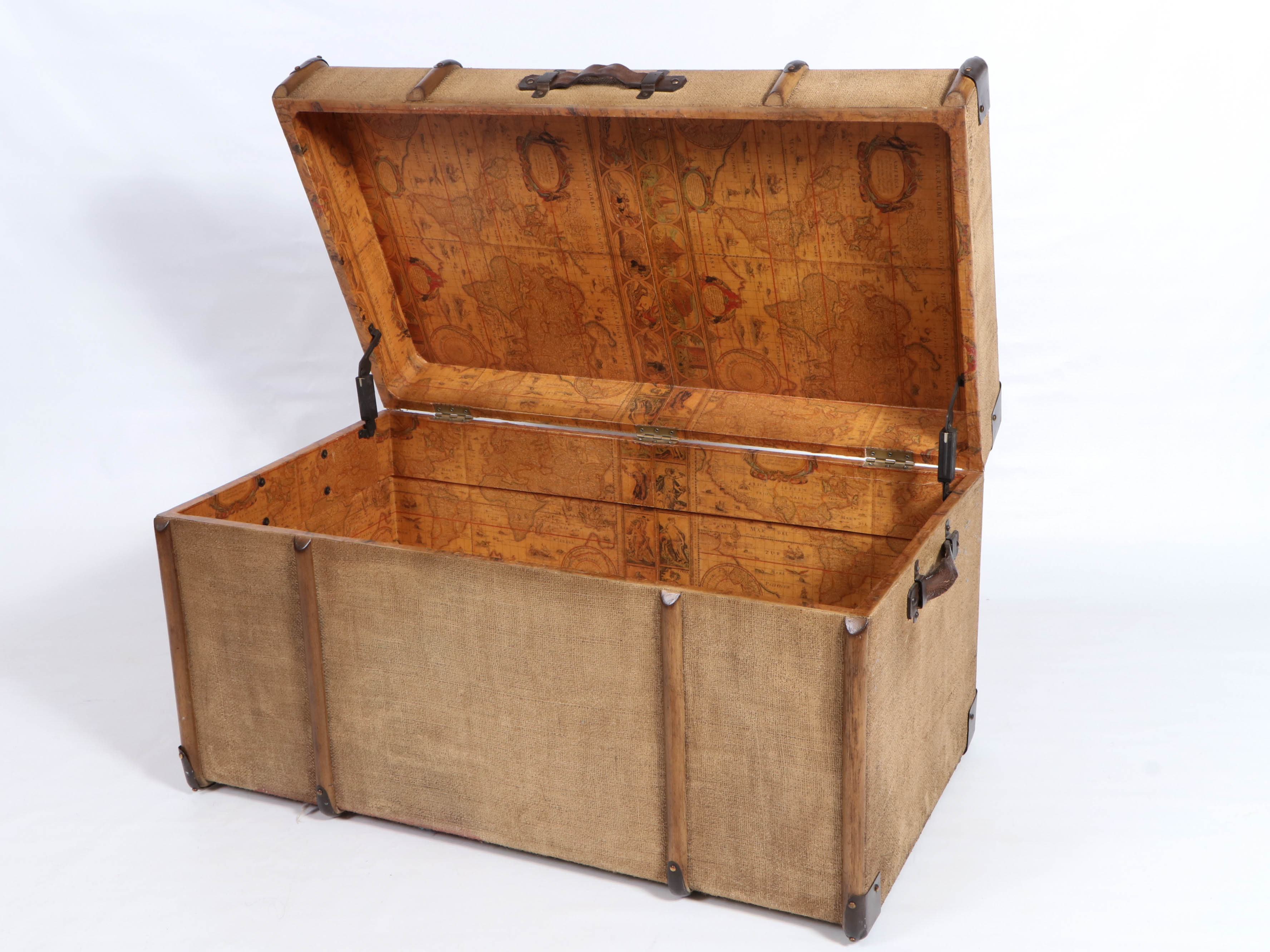 Decorative Travel Trunk Coffee Table with Storage