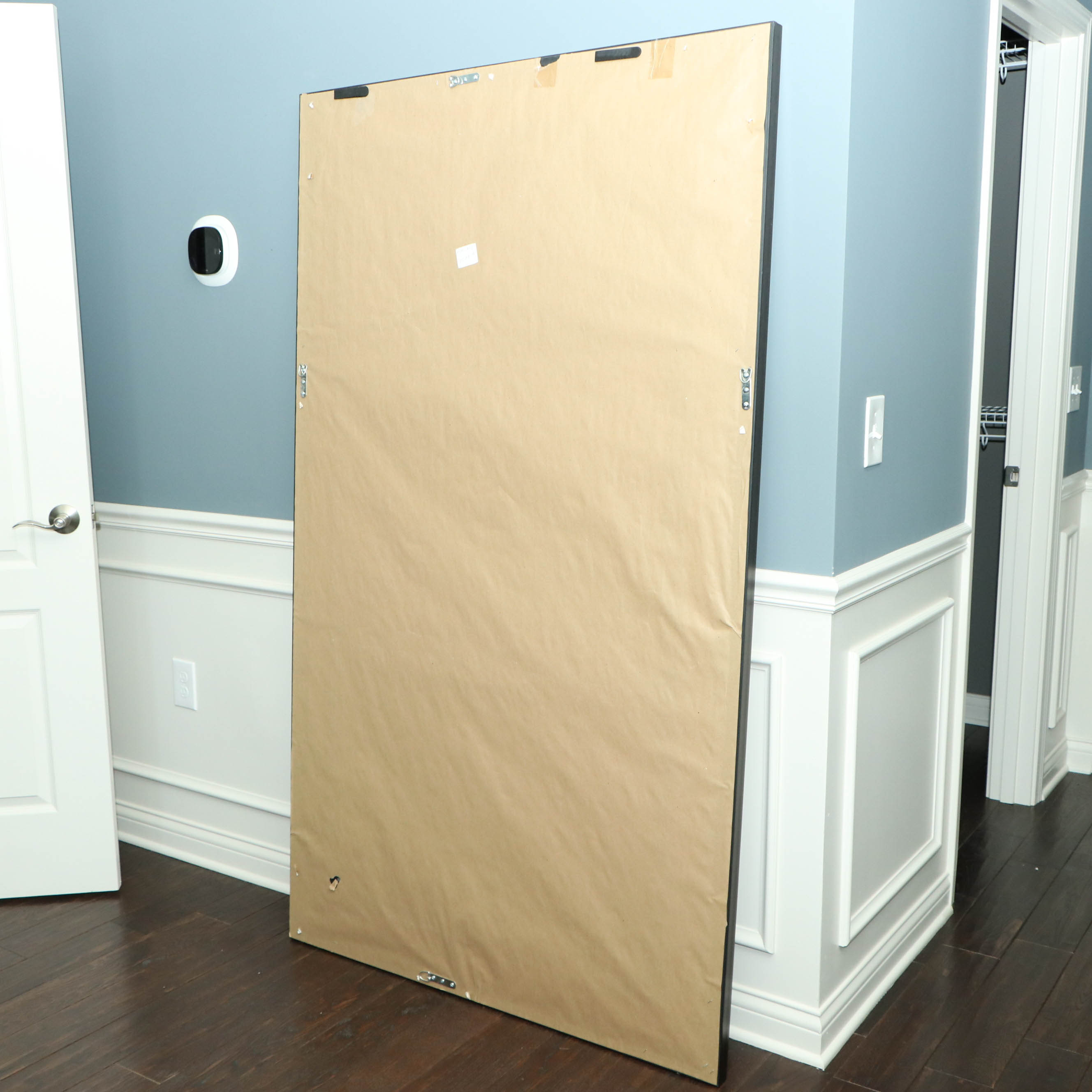 Transitional Style Wood Framed Full-Length Mirror in Espresso